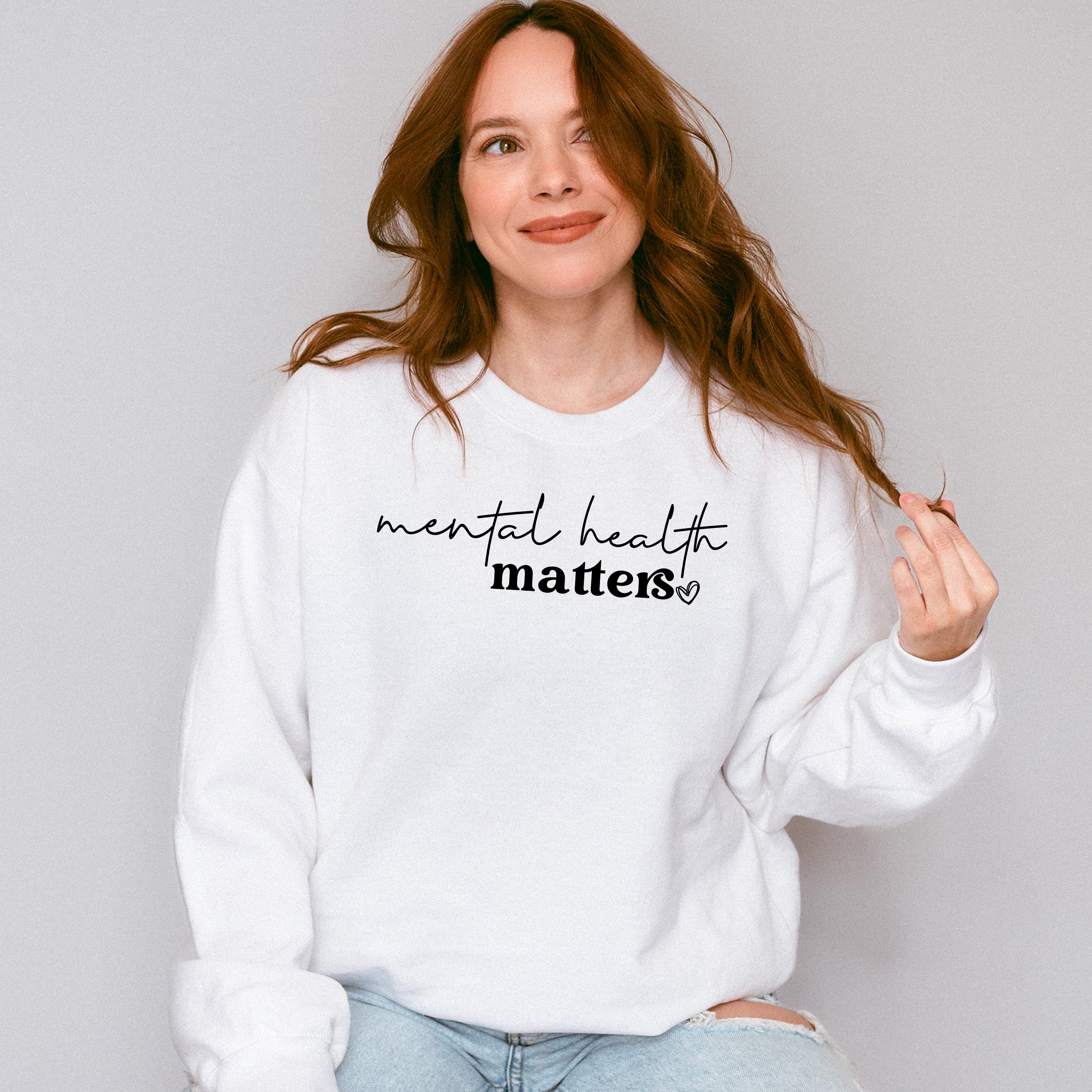Mental Health Matters Mental Health Theme Unisex Crewneck T-Shirt Sweatshirt Hoodie