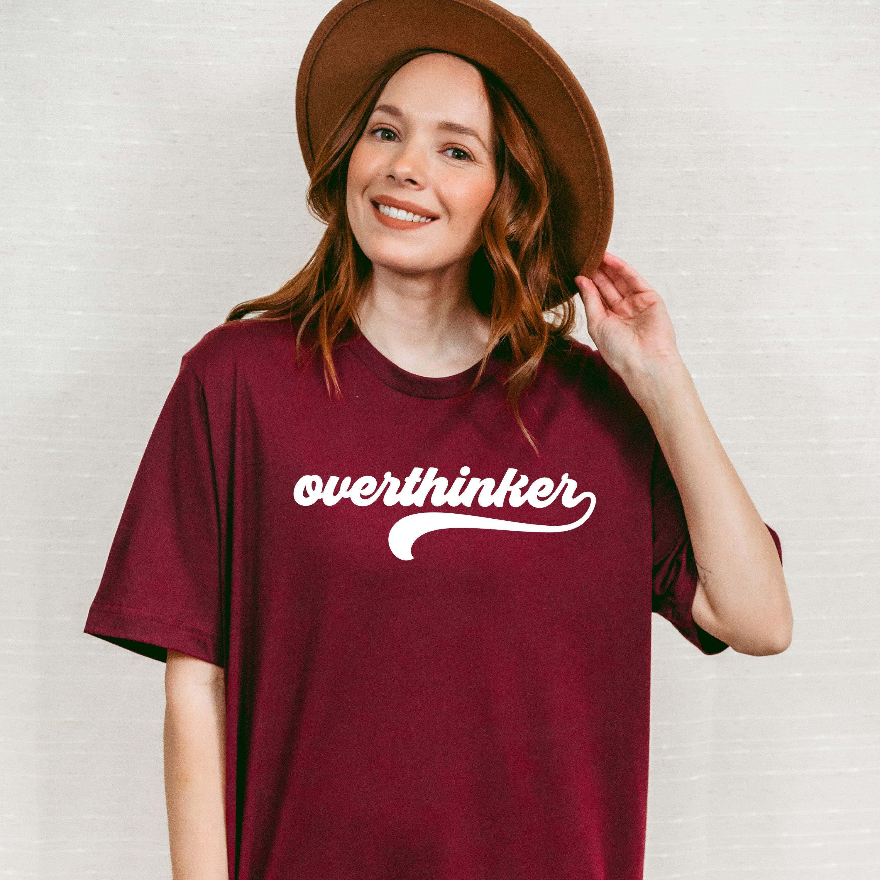 Overthinker Mental Health Theme Unisex Crewneck T-Shirt Sweatshirt Hoodie