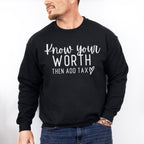 Know Your Worth Mental Health Theme Unisex Crewneck T-Shirt Sweatshirt Hoodie
