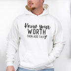 Know Your Worth Mental Health Theme Unisex Crewneck T-Shirt Sweatshirt Hoodie