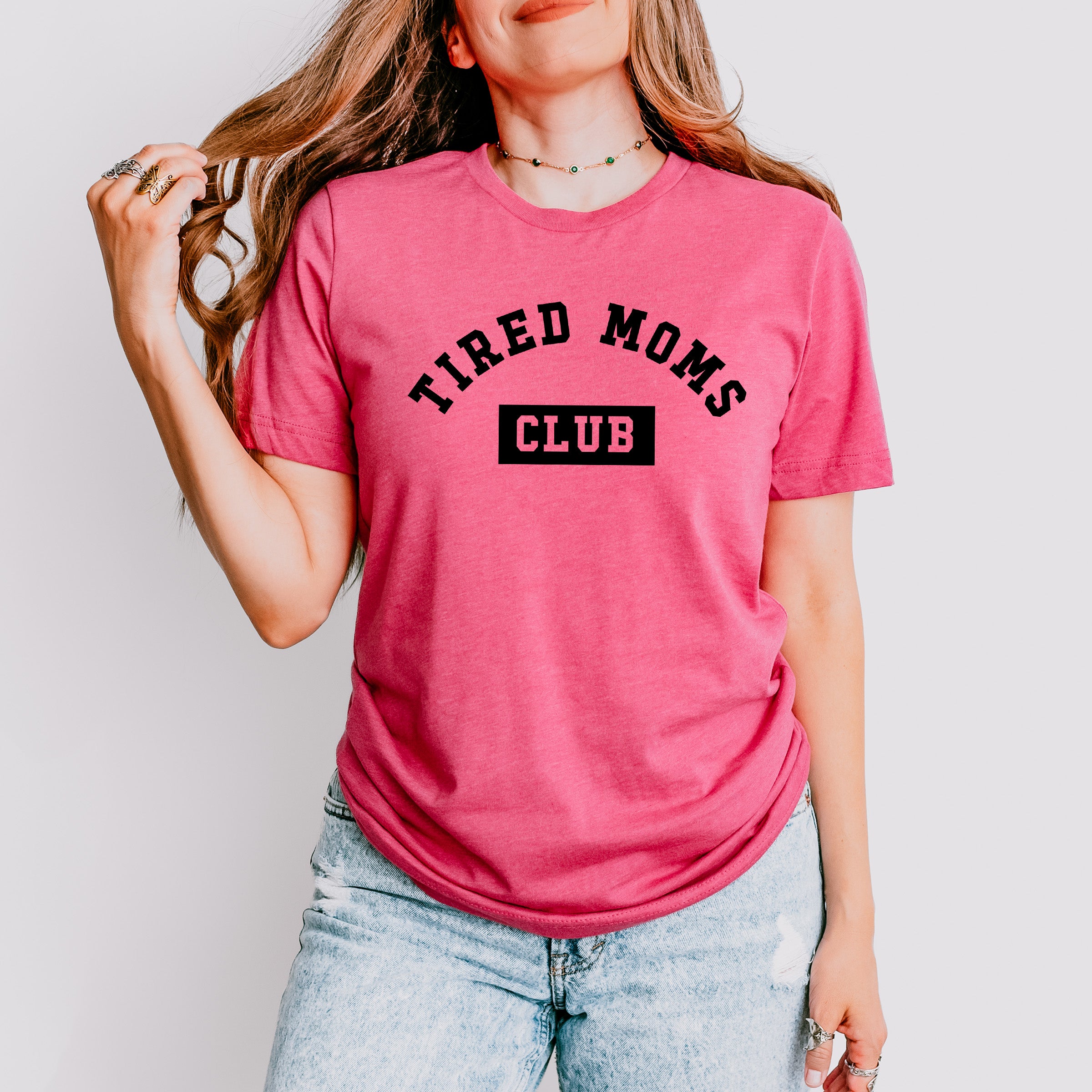 Tired Moms Club Mother's Day Theme Unisex Crewneck T-Shirt Sweatshirt Hoodie
