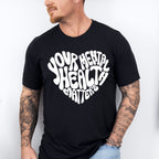 Your Mental Health Heart Shape Mental Health Theme Unisex Crewneck T-Shirt Sweatshirt Hoodie