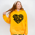 Your Mental Health Heart Shape Mental Health Theme Unisex Crewneck T-Shirt Sweatshirt Hoodie