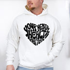 Your Mental Health Heart Shape Mental Health Theme Unisex Crewneck T-Shirt Sweatshirt Hoodie