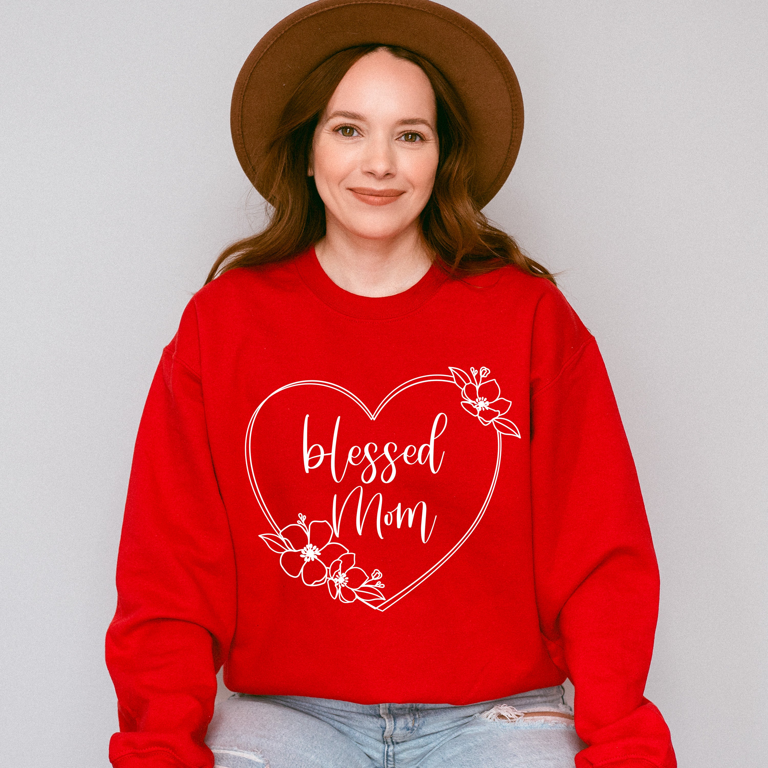 Blessed Mom Mother&#39;s Day Theme Unisex Crewneck T-Shirt Sweatshirt Hoodie