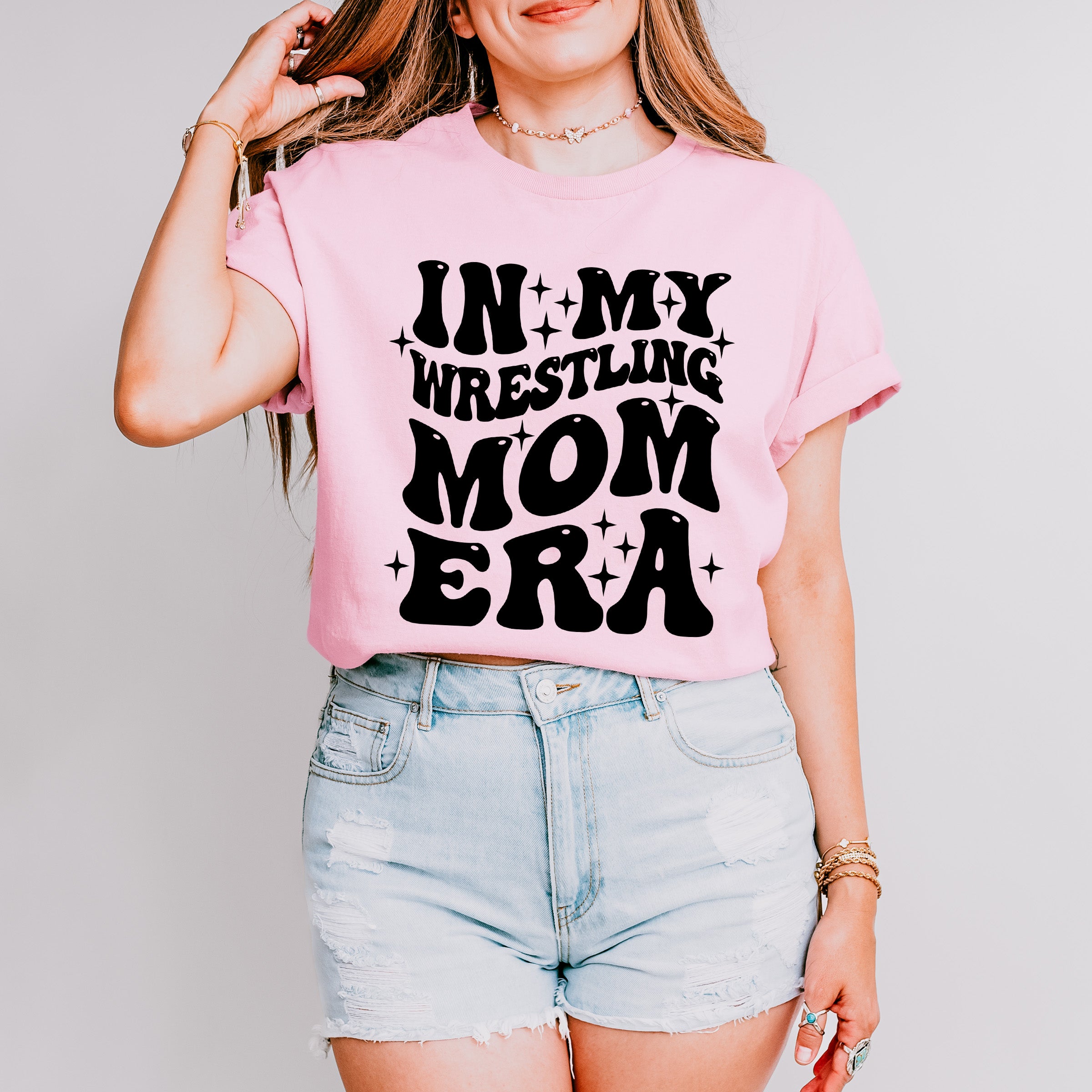 In My Wrestling Mom Era Mother's Day Theme Unisex Crewneck T-Shirt Sweatshirt Hoodie