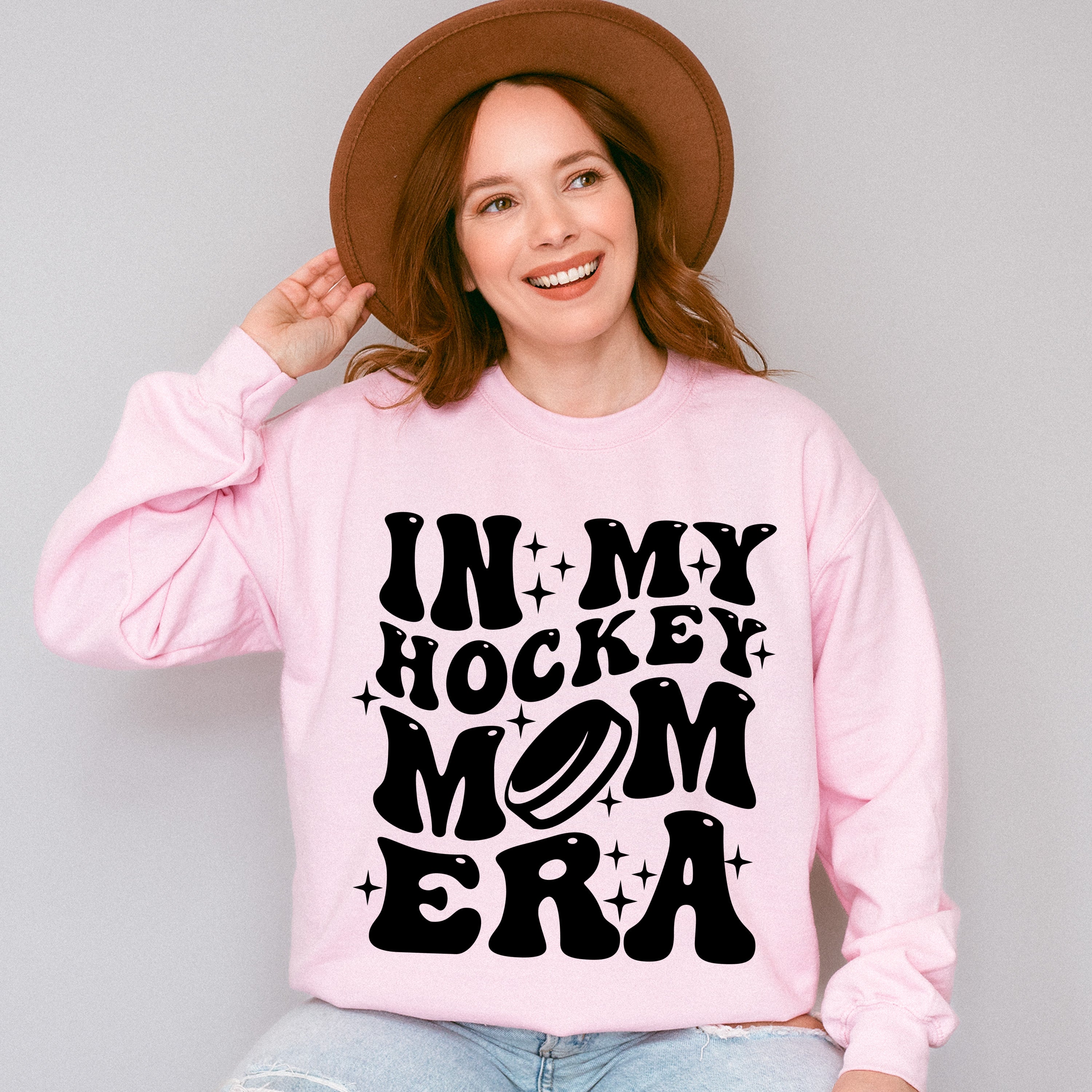 In My Hockey Mom Era Mother's Day Theme Unisex Crewneck T-Shirt Sweatshirt Hoodie