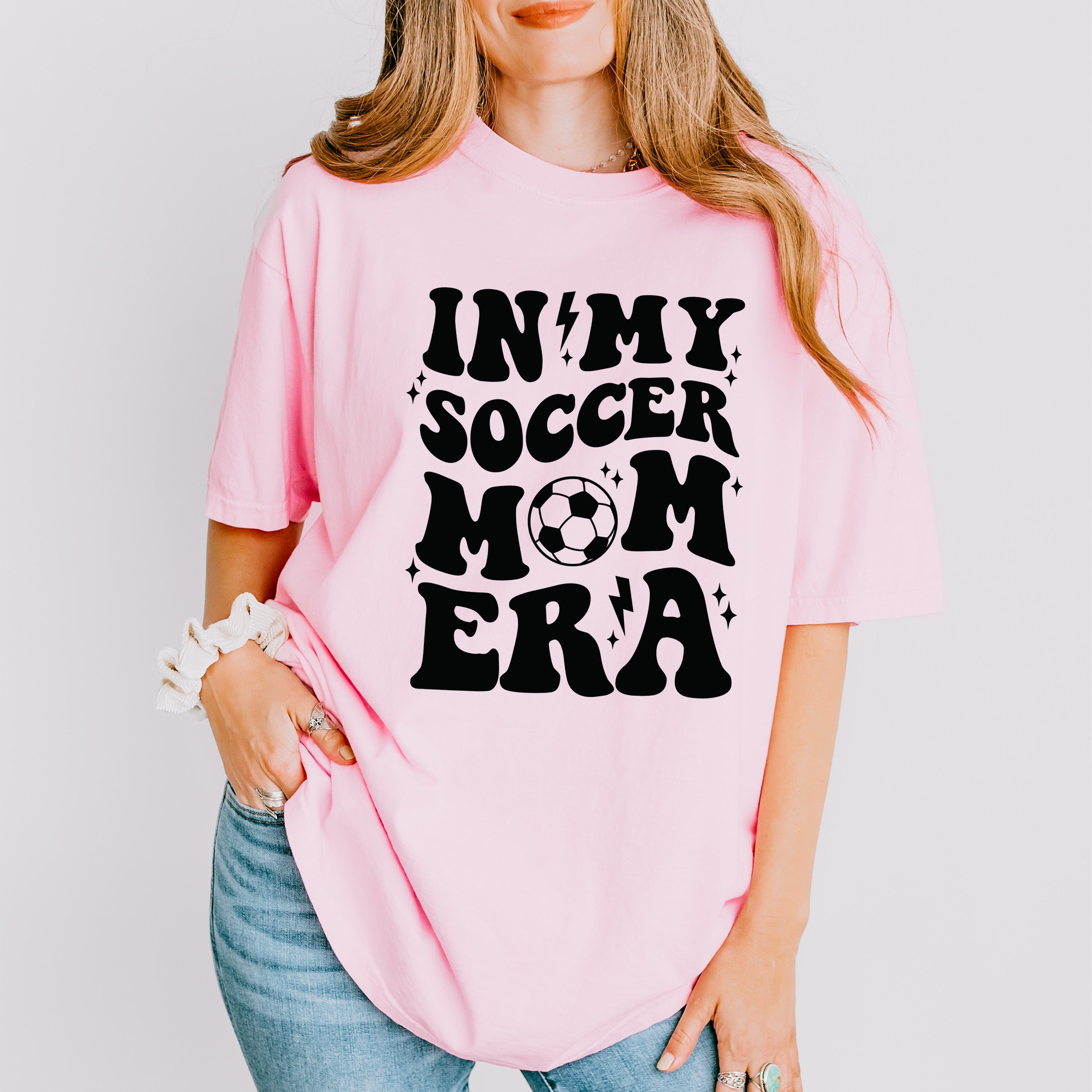 In My Soccer Mom Era Mother's Day Theme Unisex Crewneck T-Shirt Sweatshirt Hoodie