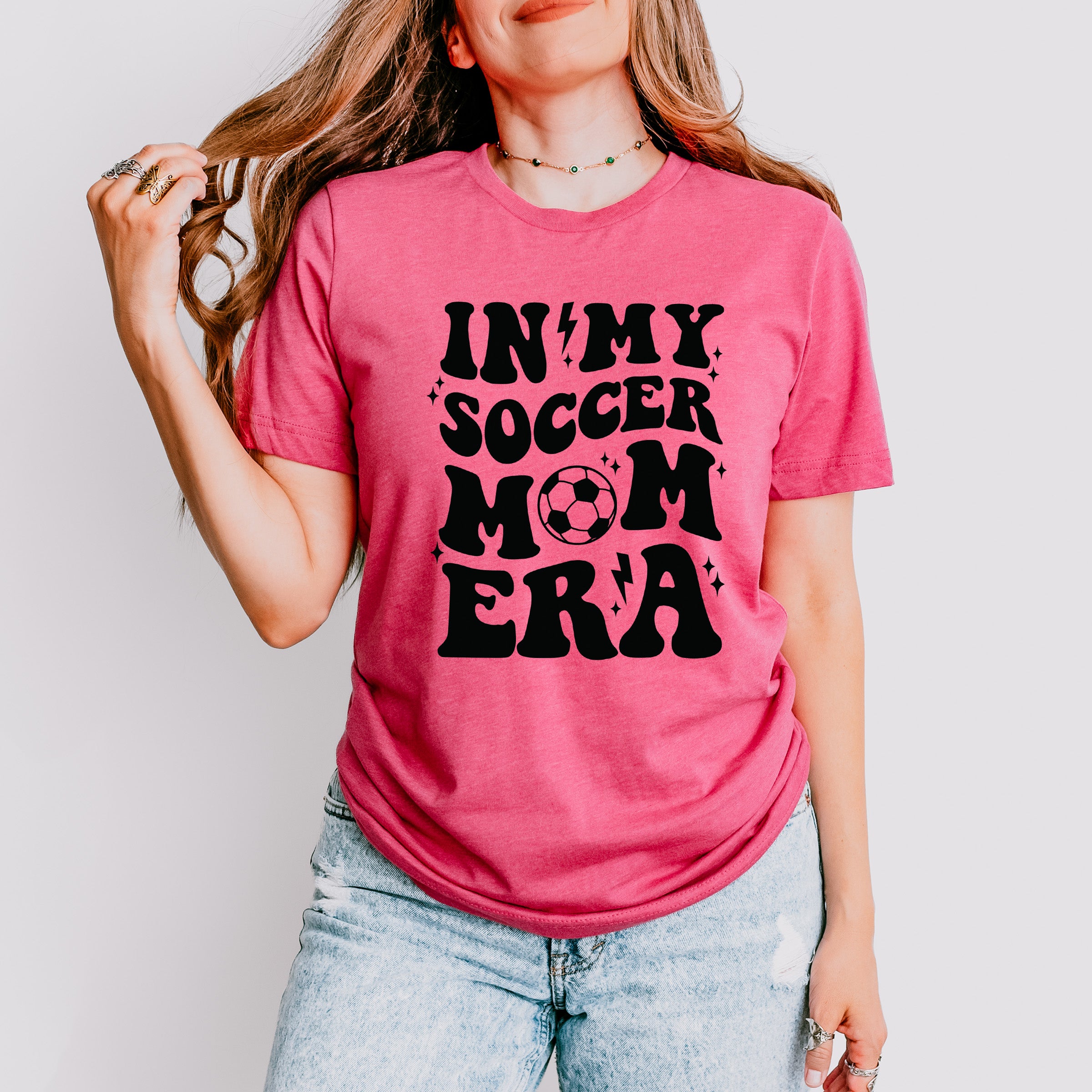 In My Soccer Mom Era Mother's Day Theme Unisex Crewneck T-Shirt Sweatshirt Hoodie