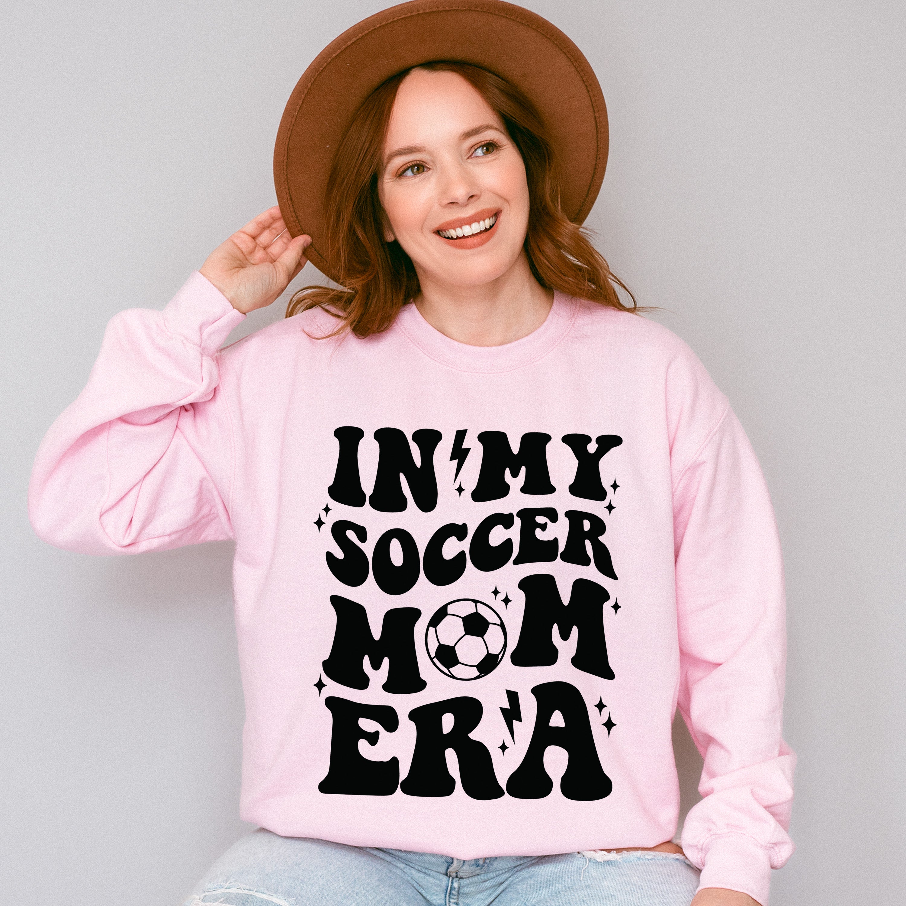 In My Soccer Mom Era Mother's Day Theme Unisex Crewneck T-Shirt Sweatshirt Hoodie