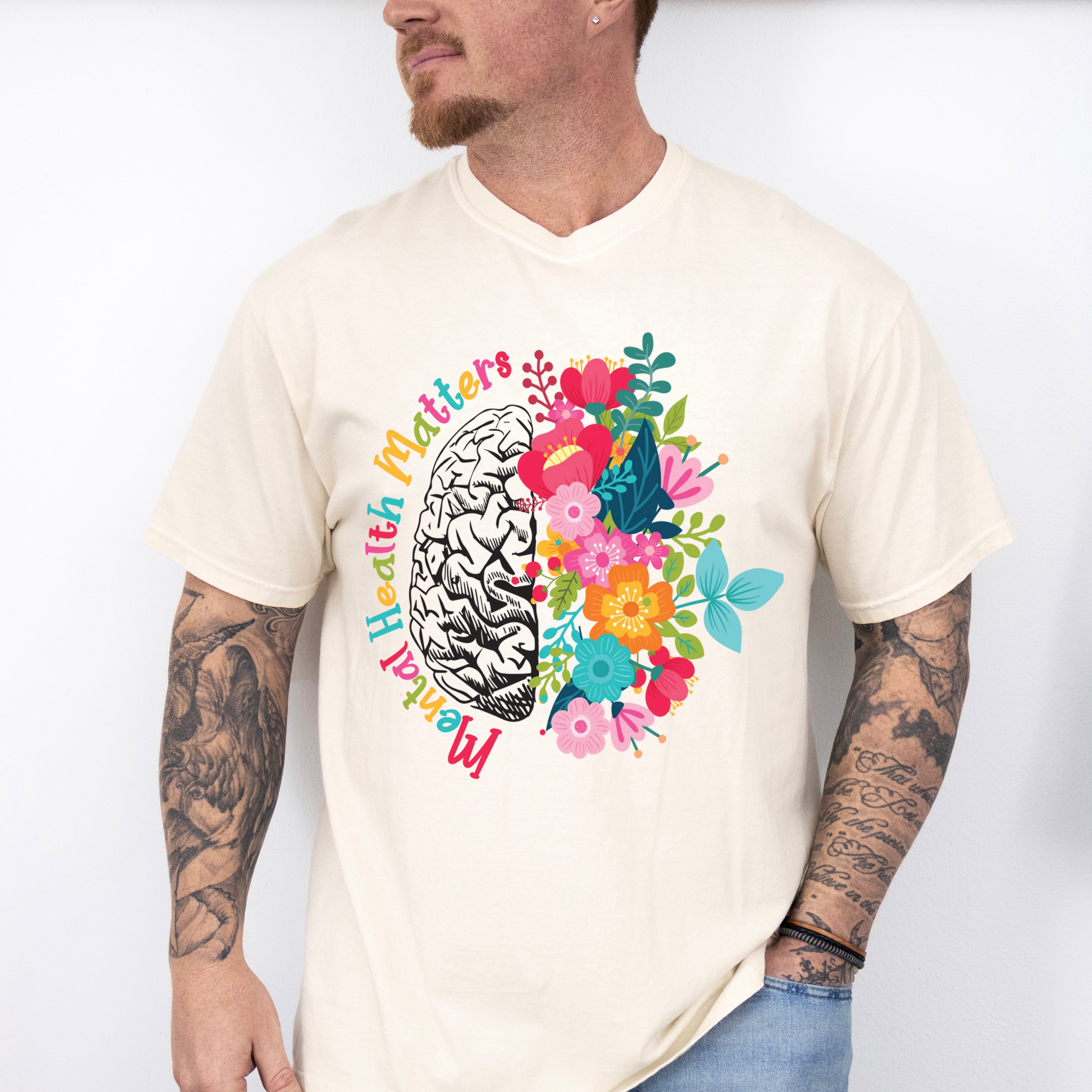 Mental Health Theme Unisex Crewneck T-Shirt Sweatshirt Hoodie