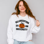 Halloweentown University Est.1998 Pumpkin Design - Halloween Unisex Crewneck T-Shirt Sweatshirt Hoodie
