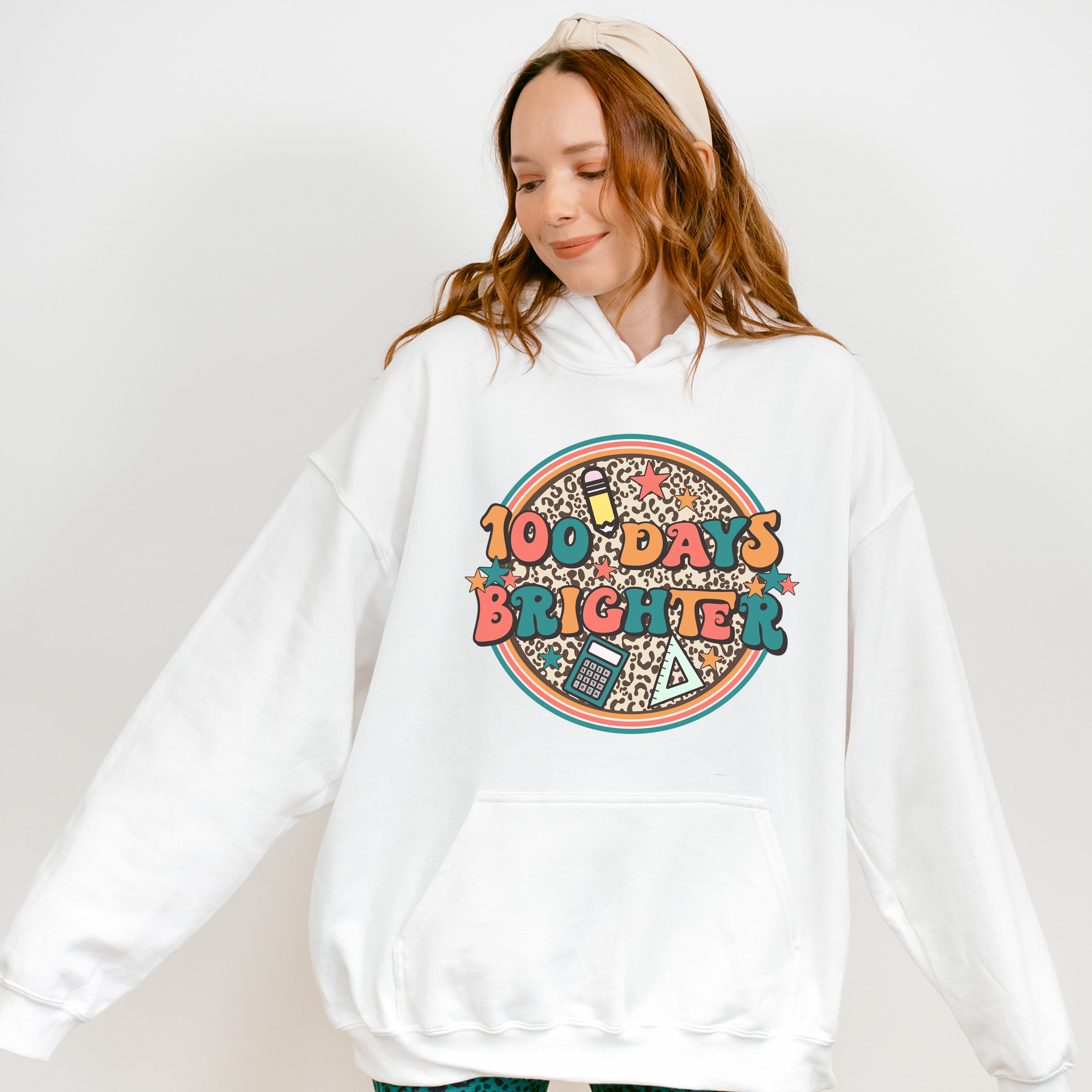100 Days Brighter Theme T-shirt, Hoodie, Sweatshirt