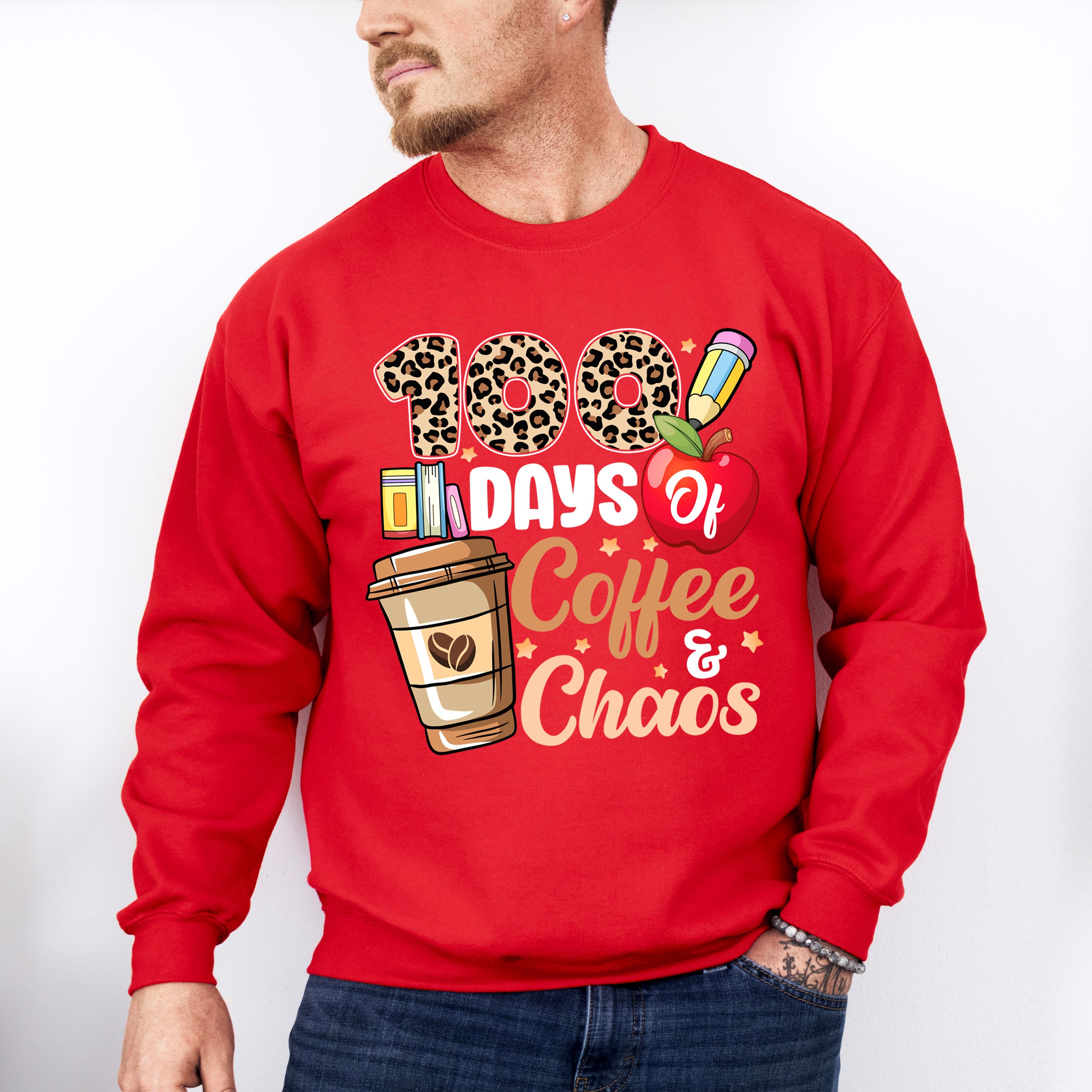 100 Days of Coffee and Chaos Theme T-shirt, Hoodie, Sweatshirt