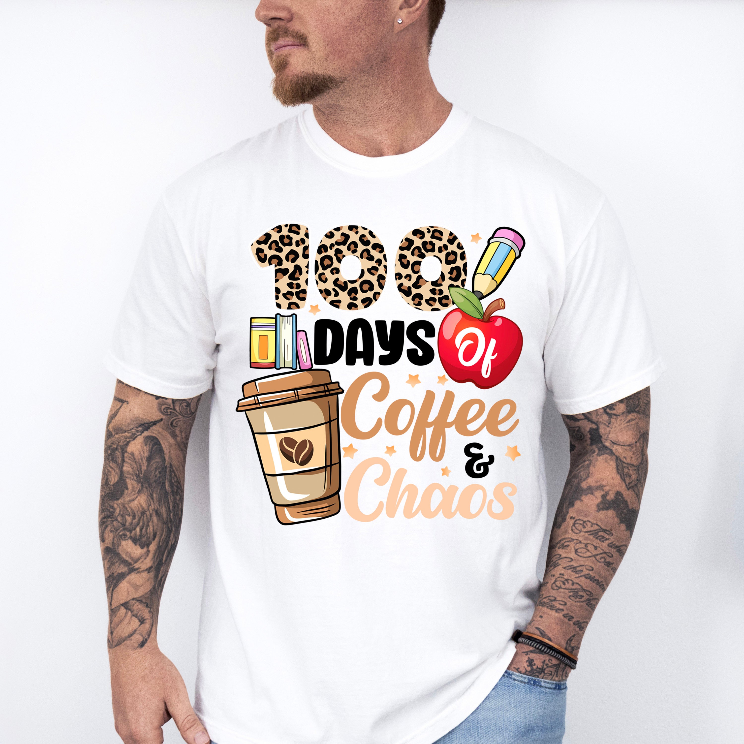 100 Days of Coffee and Chaos Theme T-shirt, Hoodie, Sweatshirt