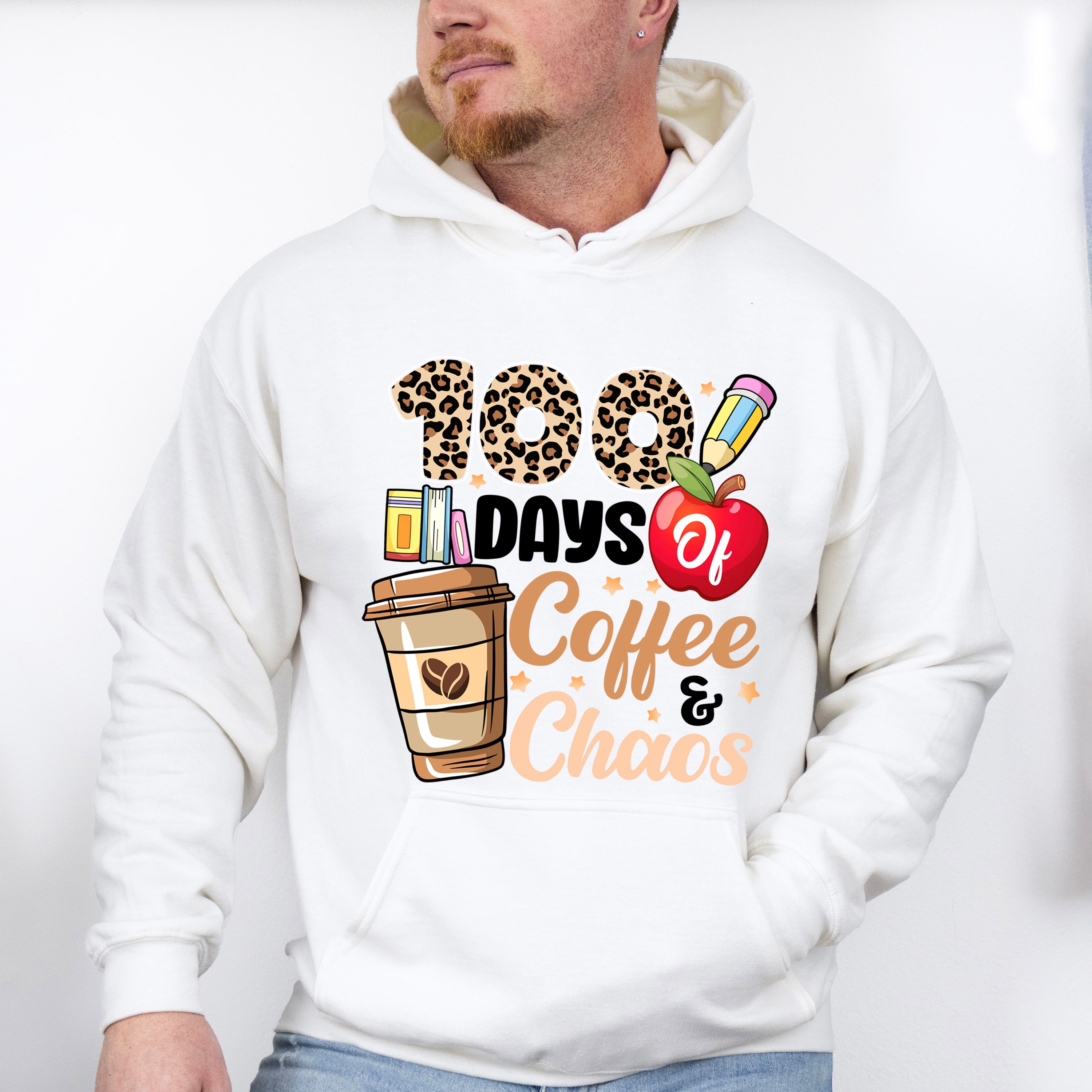 100 Days of Coffee and Chaos Theme T-shirt, Hoodie, Sweatshirt