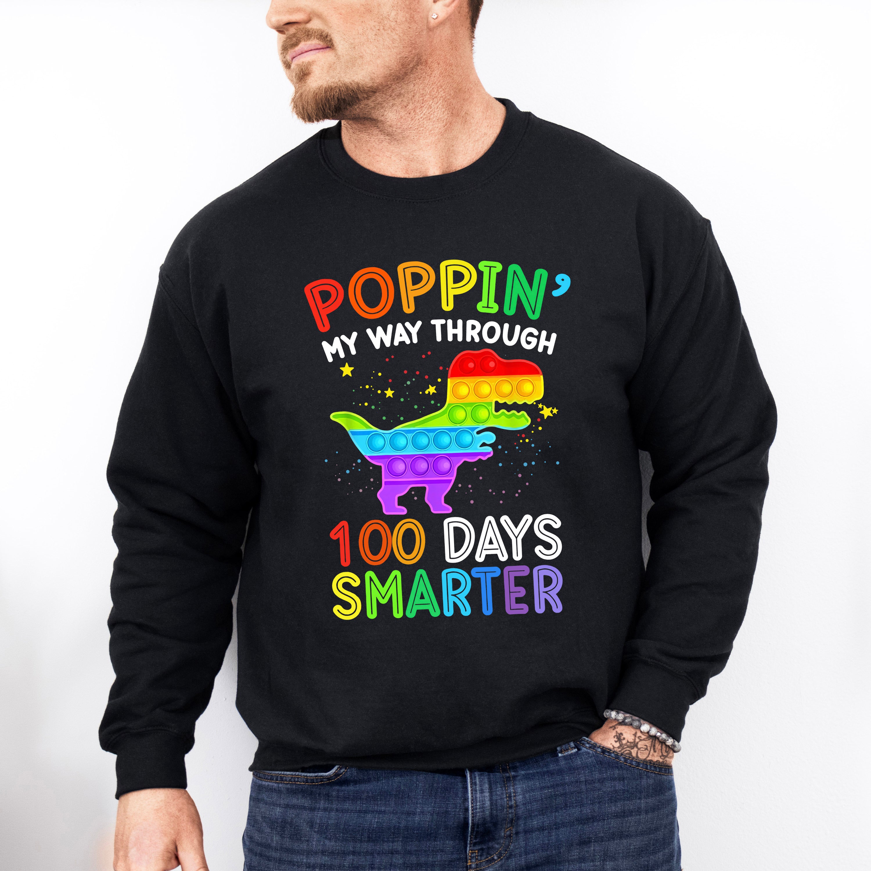 100 Days Smarter Poppin Theme T-shirt, Hoodie, Sweatshirt