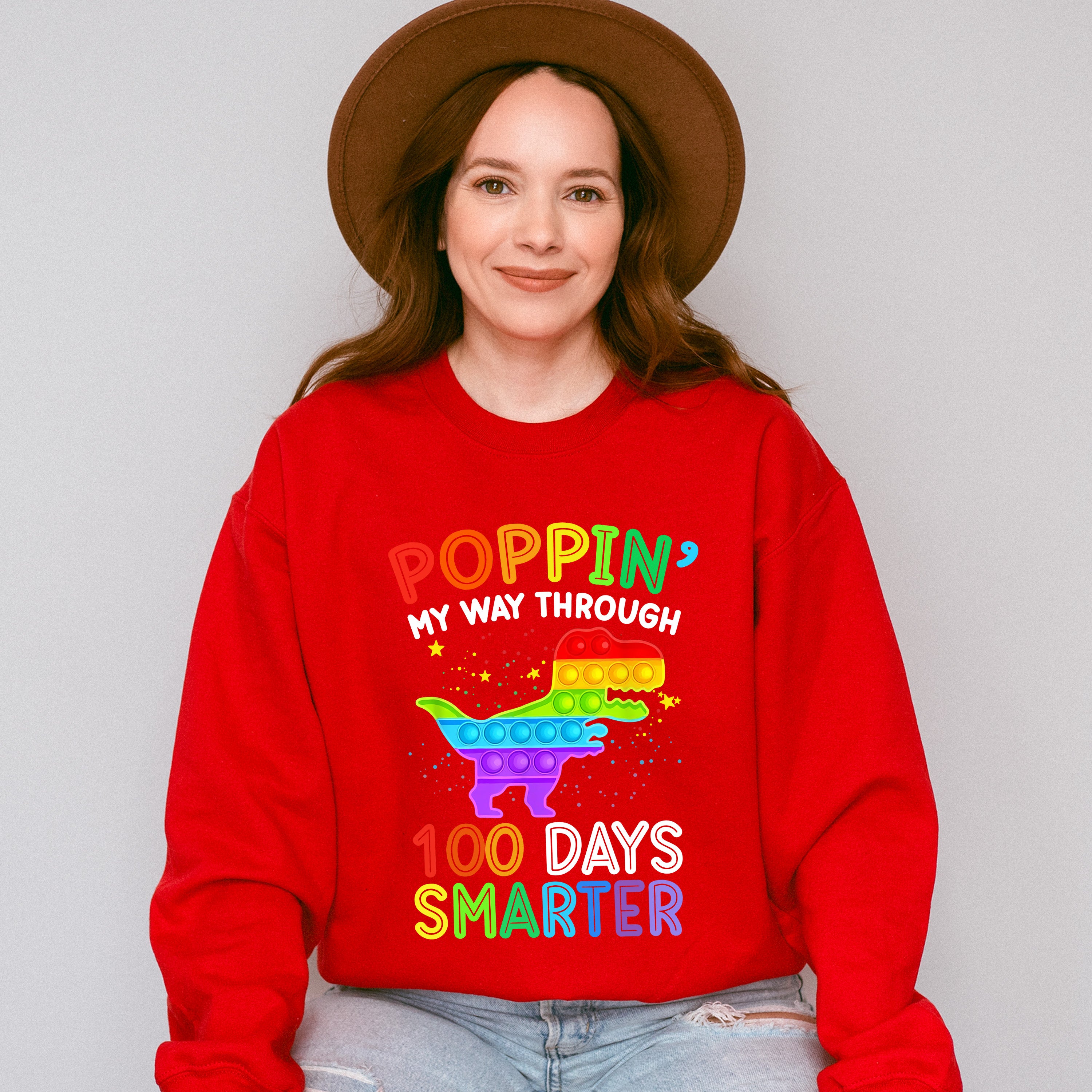 100 Days Smarter Poppin Theme T-shirt, Hoodie, Sweatshirt