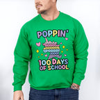 100 Days of School Poppin Theme T-shirt, Hoodie, Sweatshirt