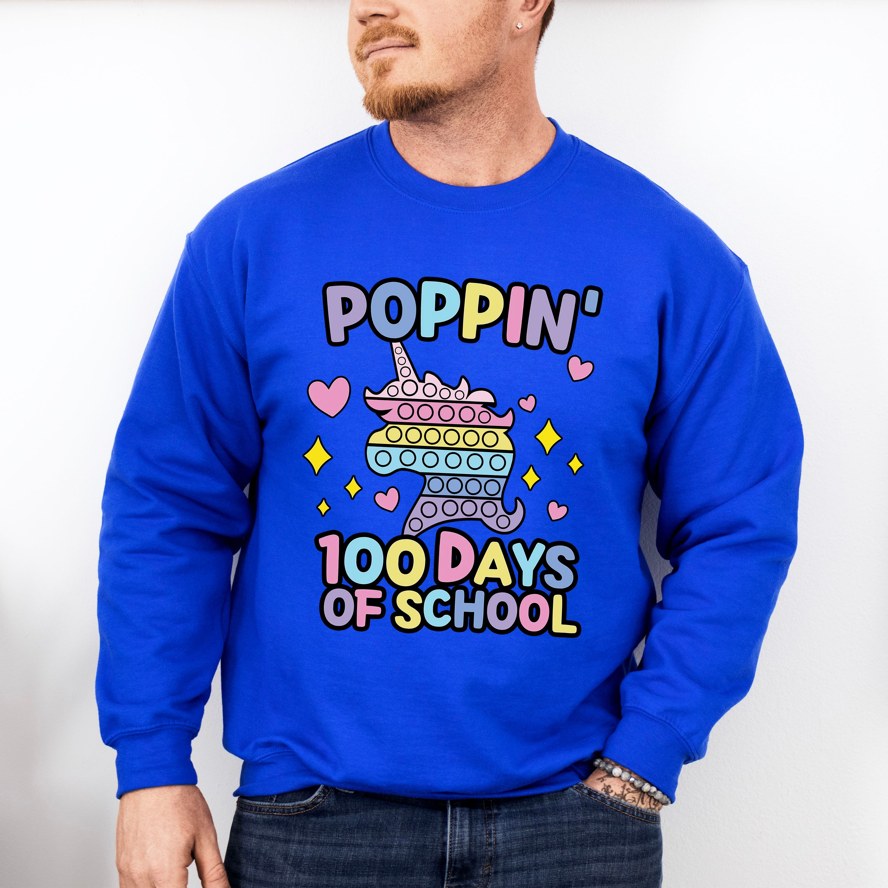 100 Days of School Poppin Theme T-shirt, Hoodie, Sweatshirt