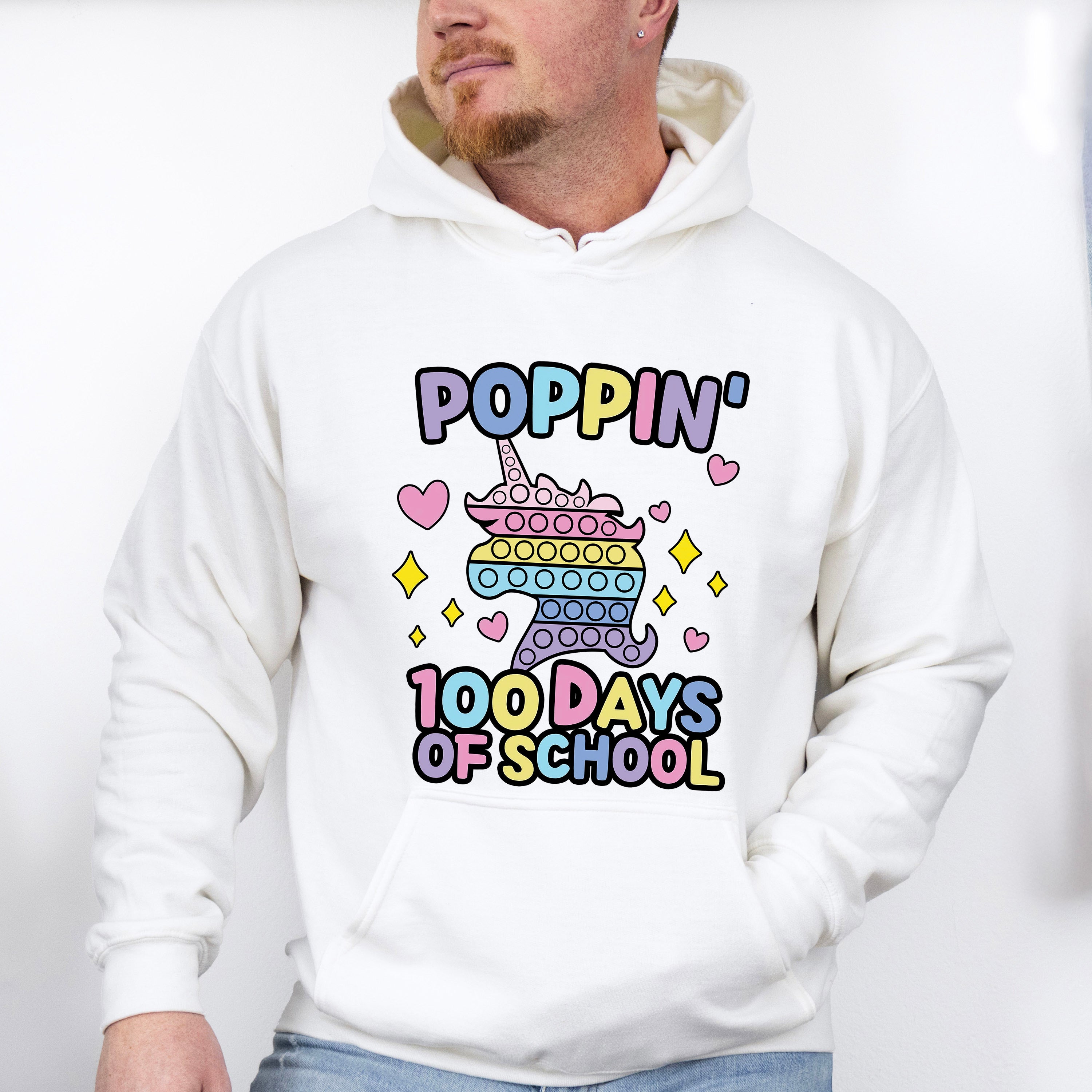 100 Days of School Poppin Theme T-shirt, Hoodie, Sweatshirt