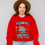 100 Days of School Poppin Theme T-shirt, Hoodie, Sweatshirt