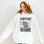 100 Days of School Poppin Theme T-shirt, Hoodie, Sweatshirt