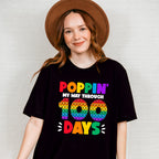 Poppin My Way Through 100 Days Theme T-shirt, Hoodie, Sweatshirt