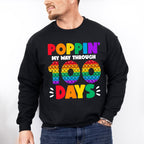 Poppin My Way Through 100 Days Theme T-shirt, Hoodie, Sweatshirt