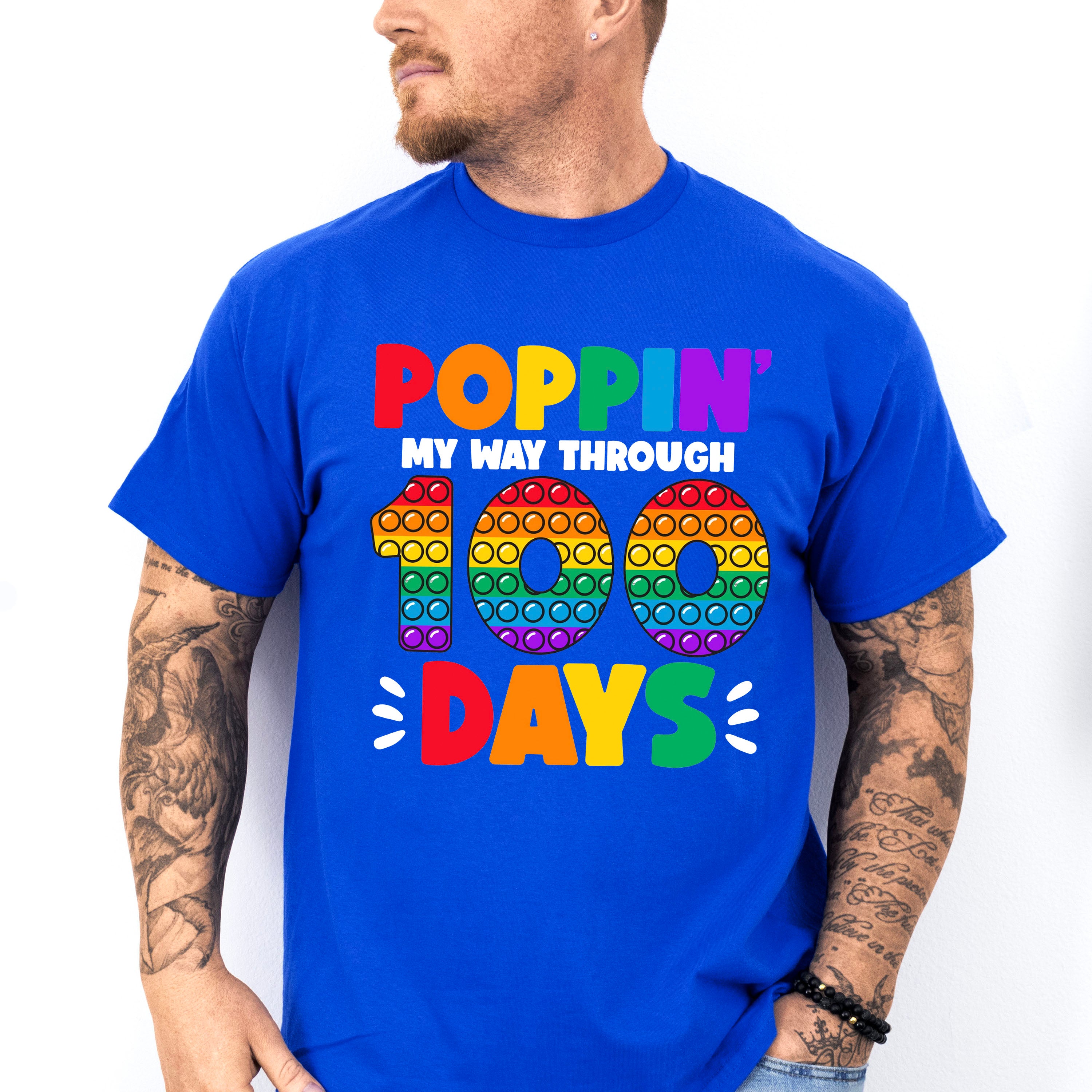 Poppin My Way Through 100 Days Theme T-shirt, Hoodie, Sweatshirt