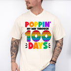 Poppin My Way Through 100 Days Theme T-shirt, Hoodie, Sweatshirt