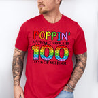 Poppin My Way Through 100 Days Of School Theme T-shirt, Hoodie, Sweatshirt
