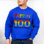 Poppin My Way Through 100 Days Of School Theme T-shirt, Hoodie, Sweatshirt