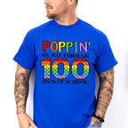 Poppin My Way Through 100 Days Of School Theme T-shirt, Hoodie, Sweatshirt