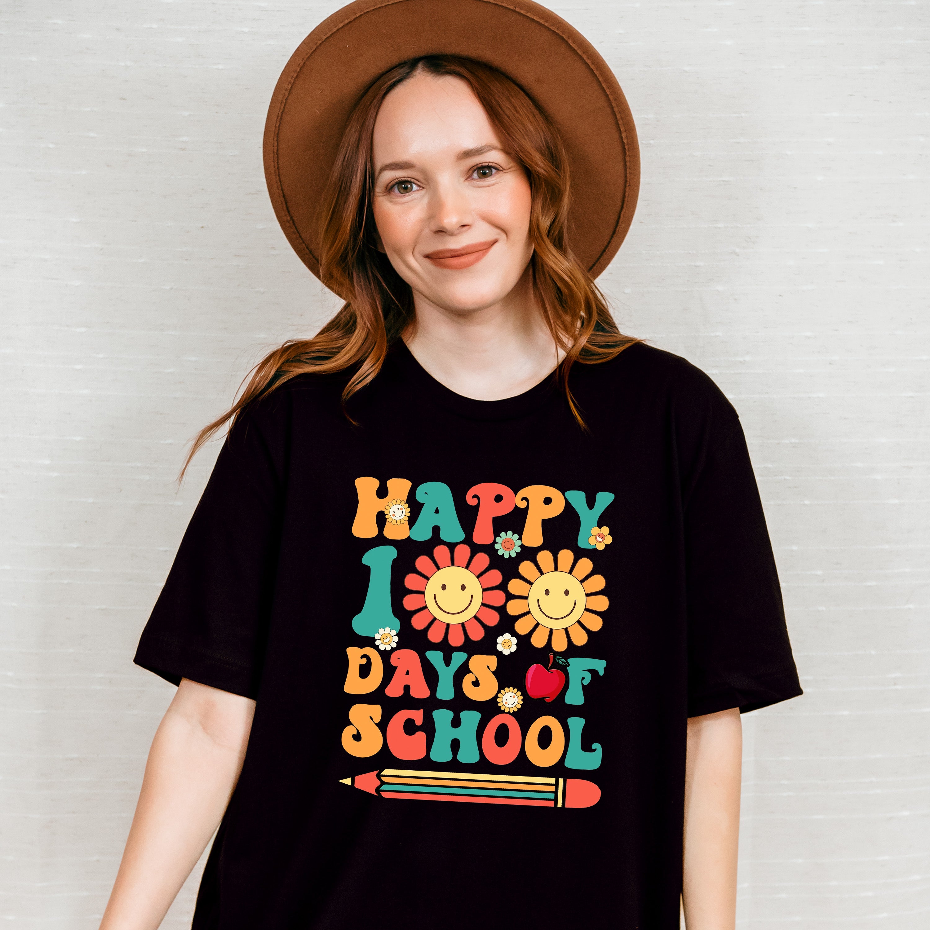 Happy 100 Days Of School Theme T-shirt, Hoodie, Sweatshirt