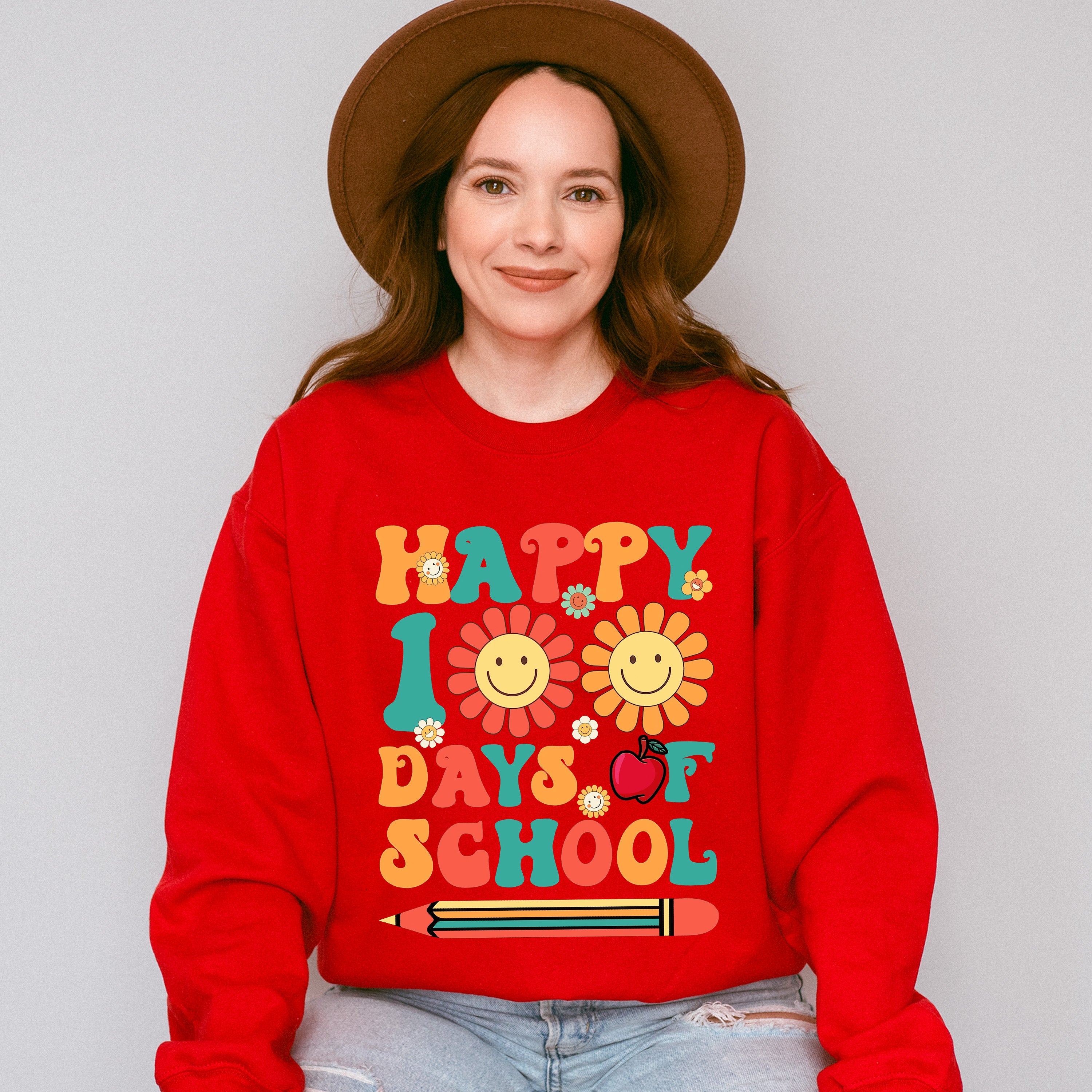Happy 100 Days Of School Theme T-shirt, Hoodie, Sweatshirt