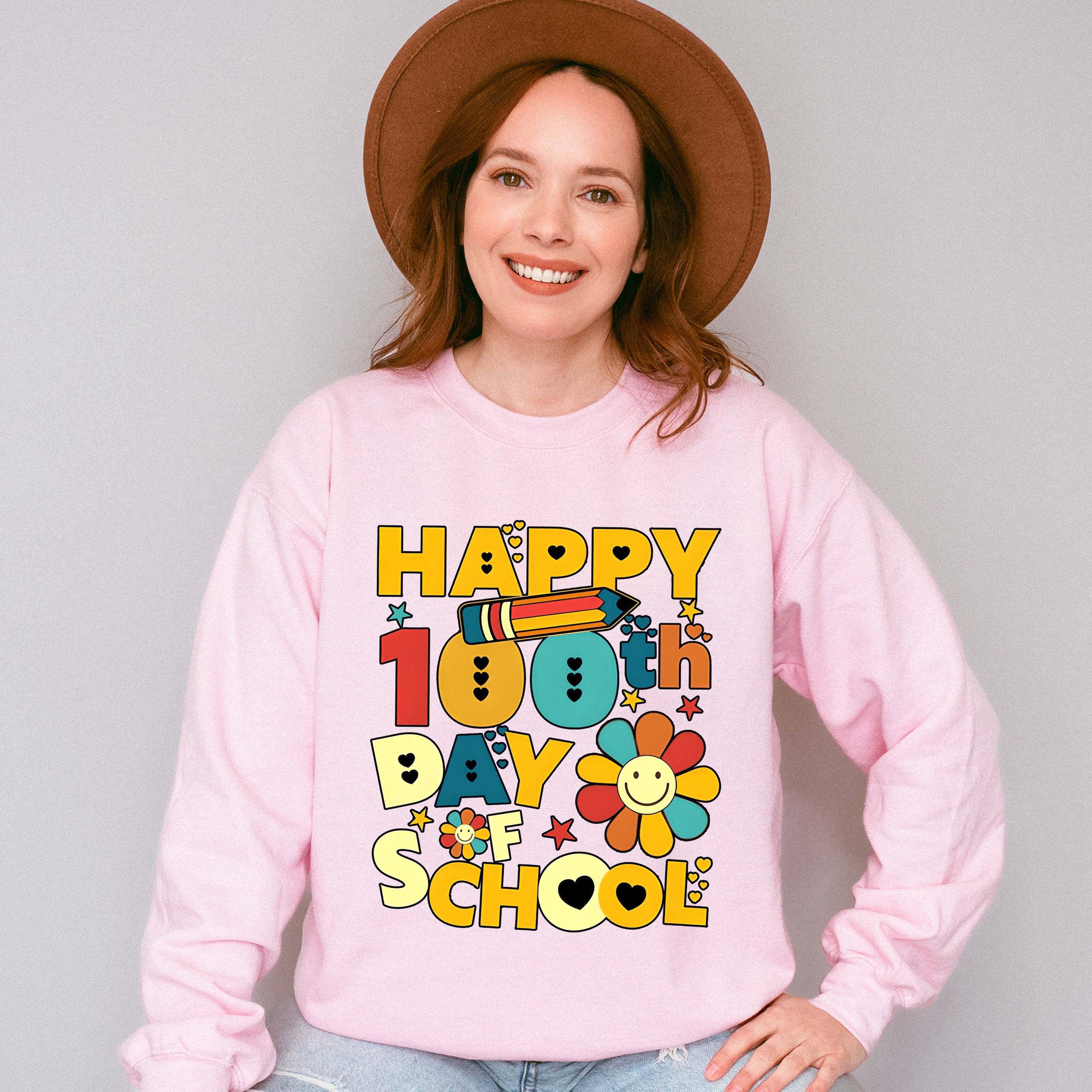 Happy 100 Days Of School Theme T-shirt, Hoodie, Sweatshirt