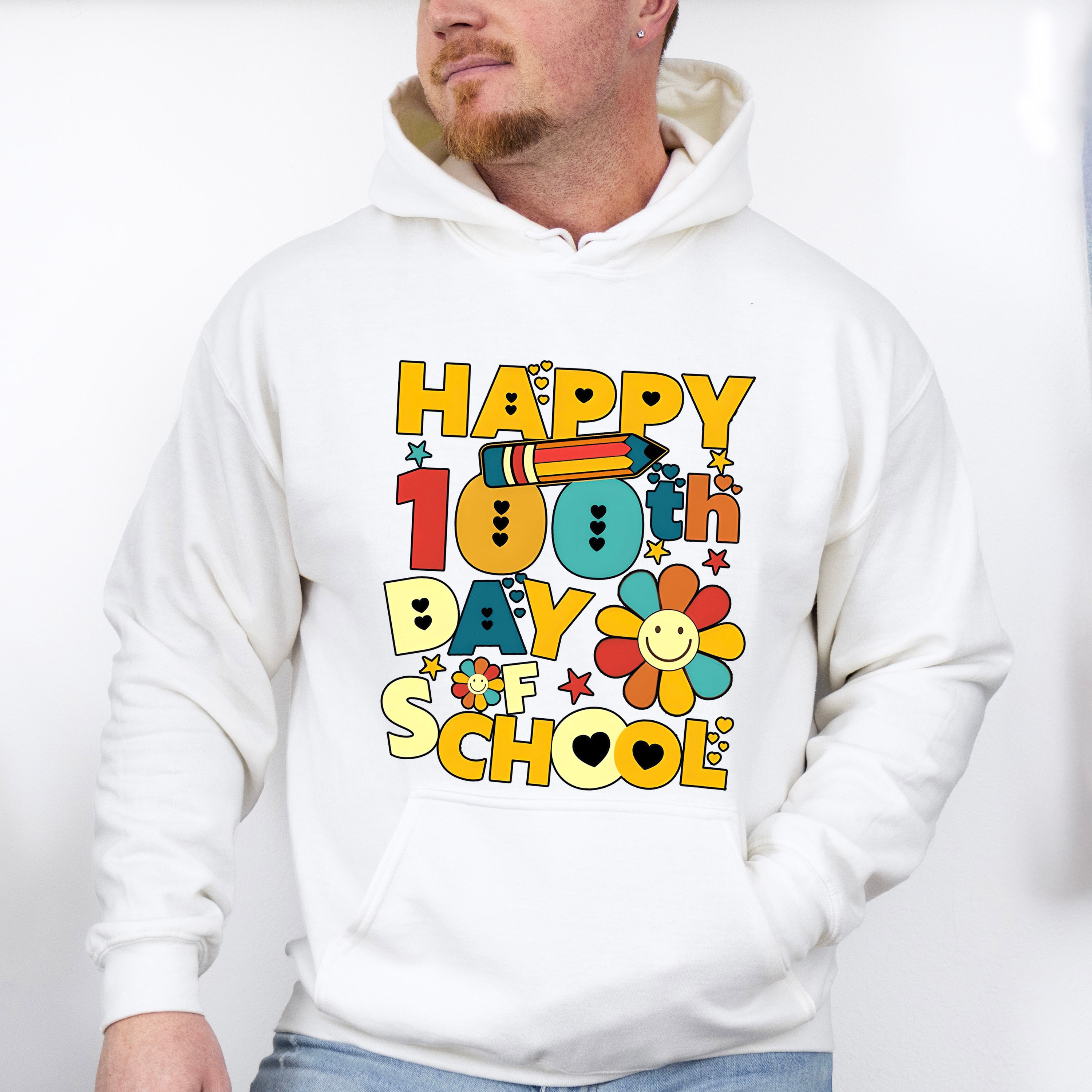 Happy 100 Days Of School Theme T-shirt, Hoodie, Sweatshirt