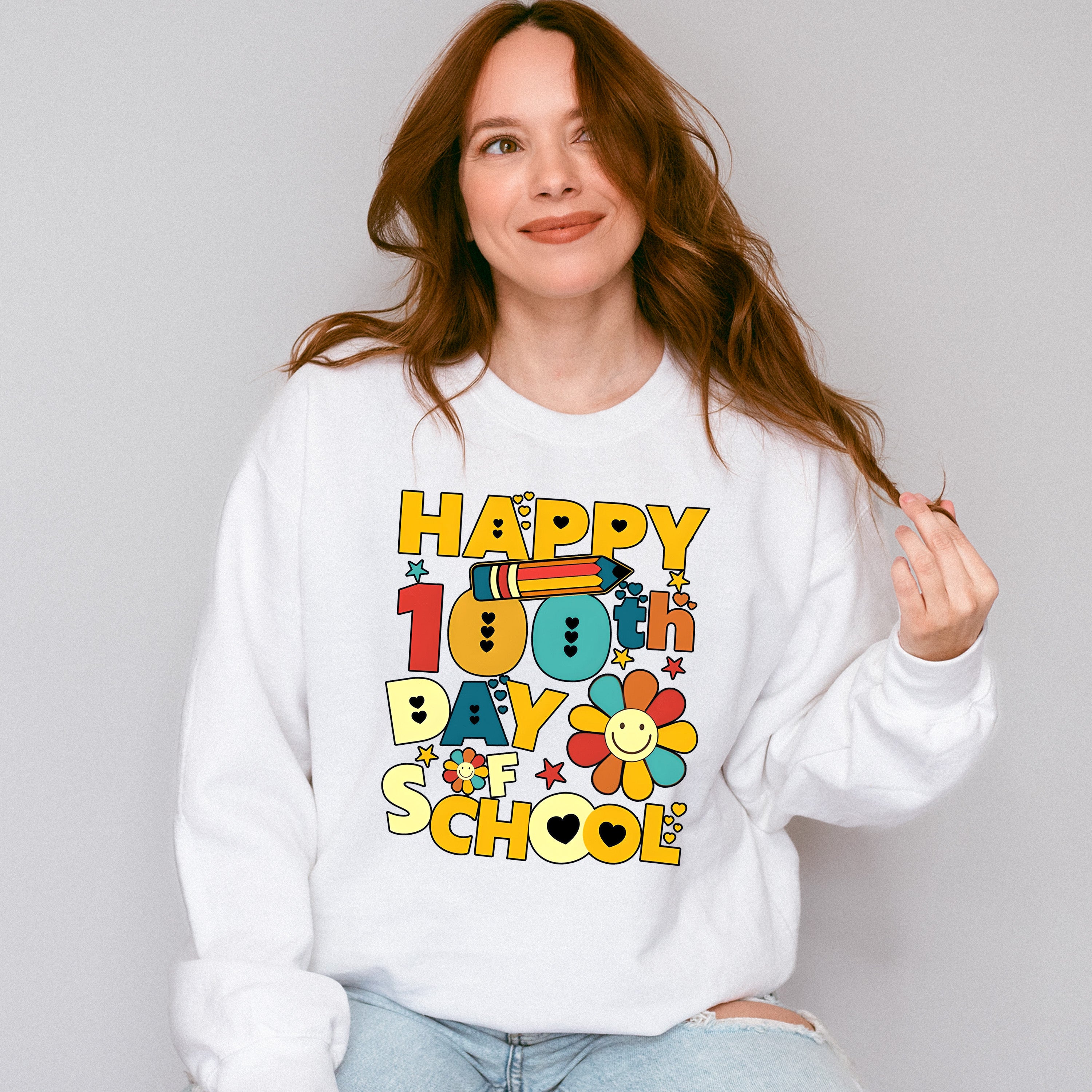 Happy 100 Days Of School Theme T-shirt, Hoodie, Sweatshirt
