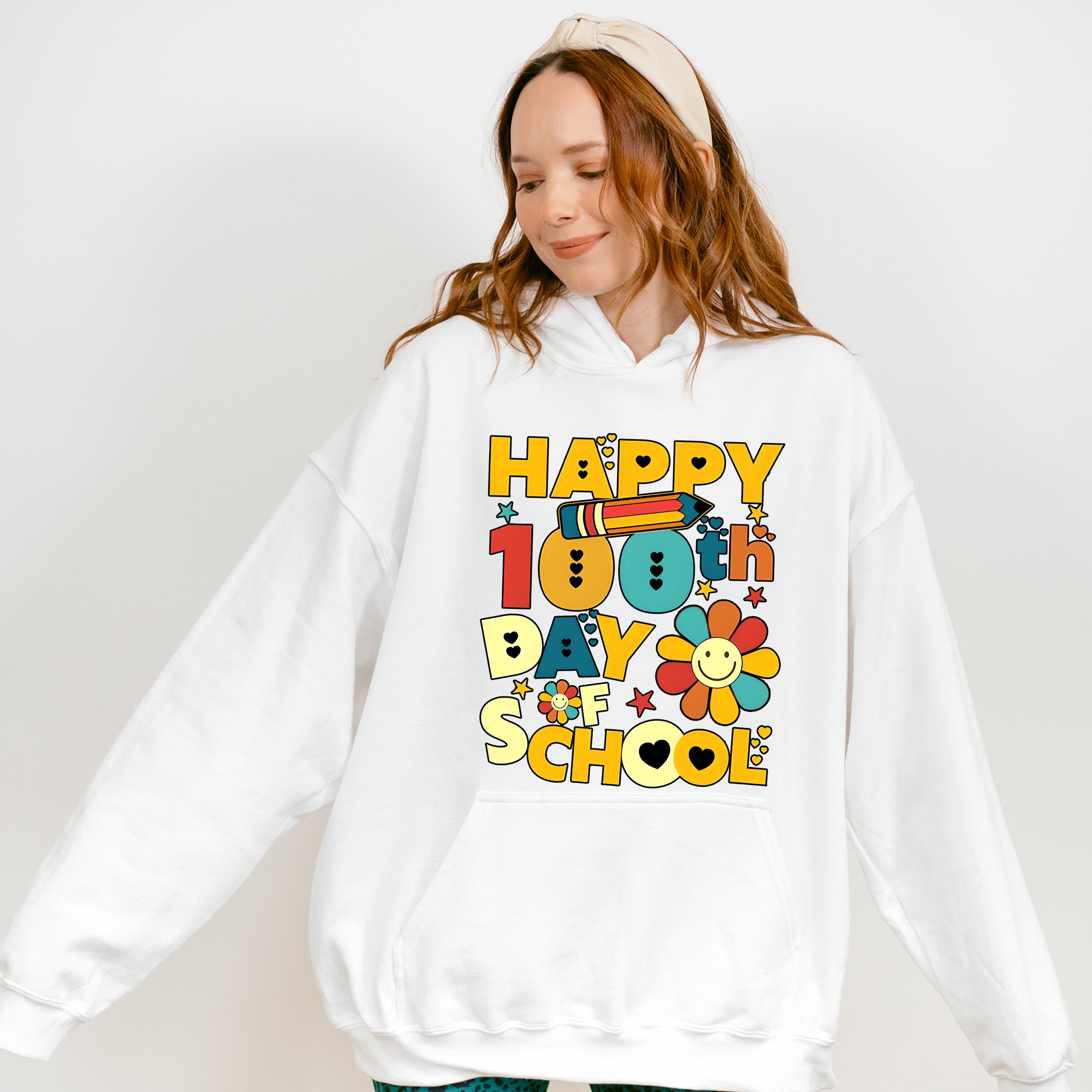 Happy 100 Days Of School Theme T-shirt, Hoodie, Sweatshirt