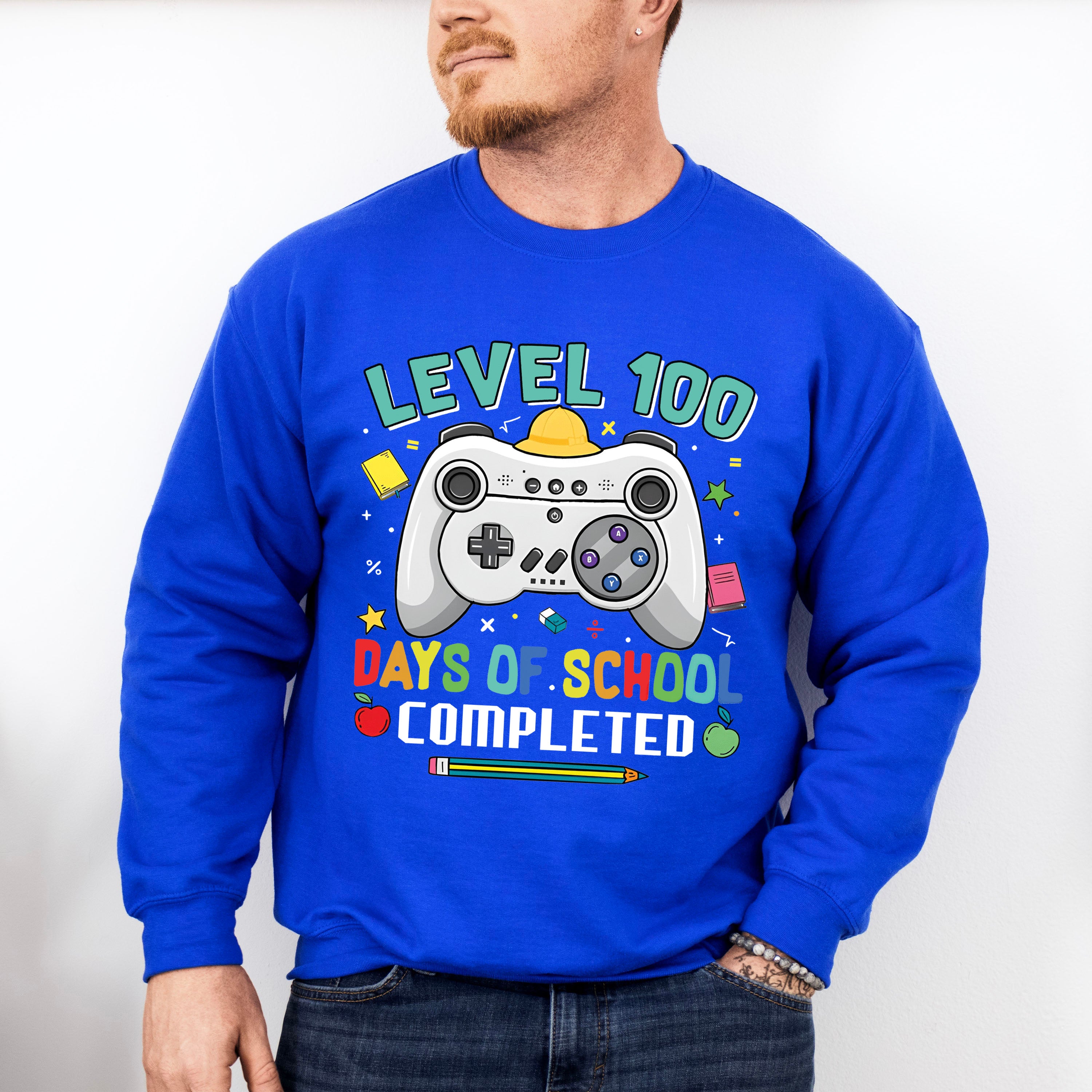 Level 100 Days Of School Theme T-shirt, Hoodie, Sweatshirt