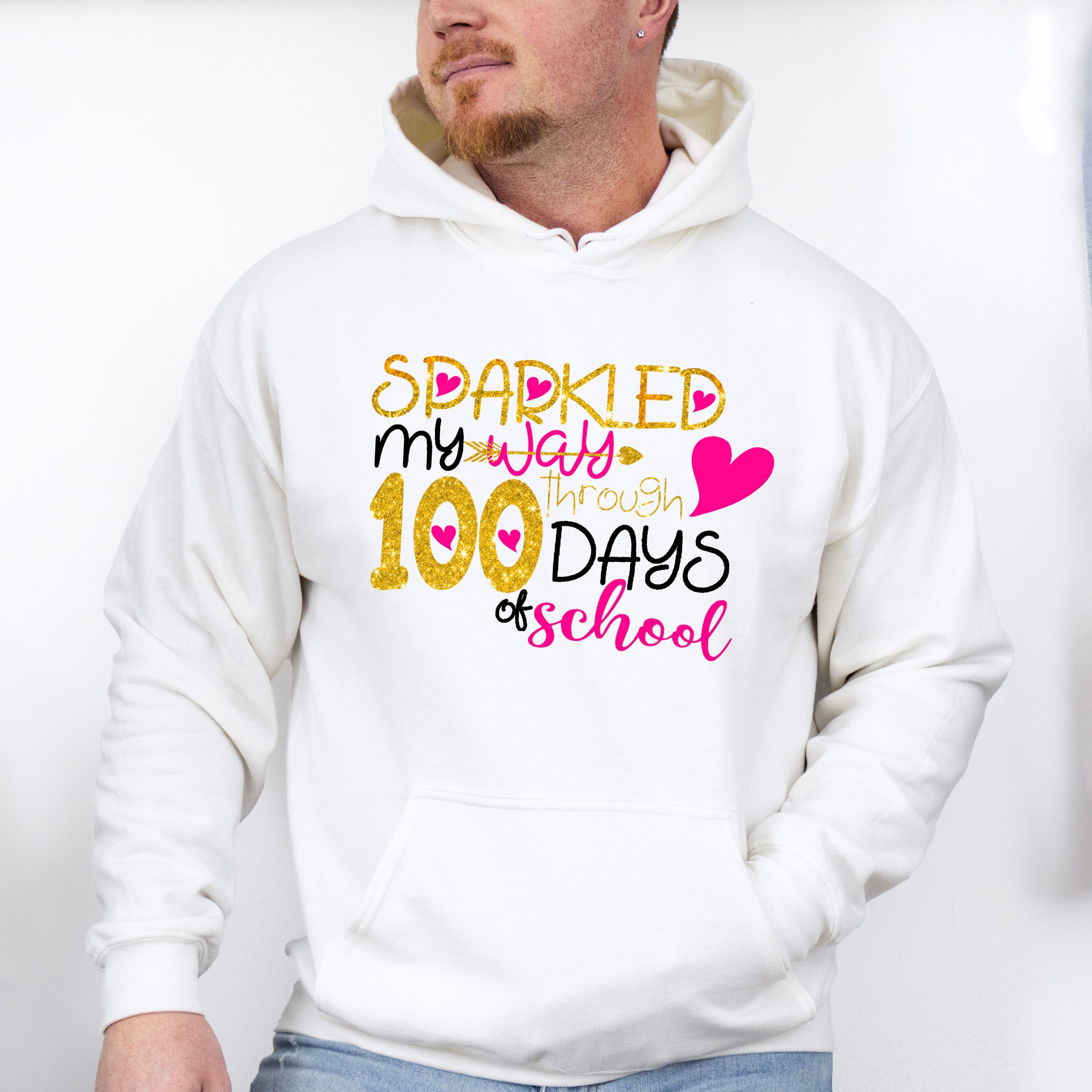 Sparkled My Way through 100 Days of School Theme T-shirt, Hoodie, Sweatshirt