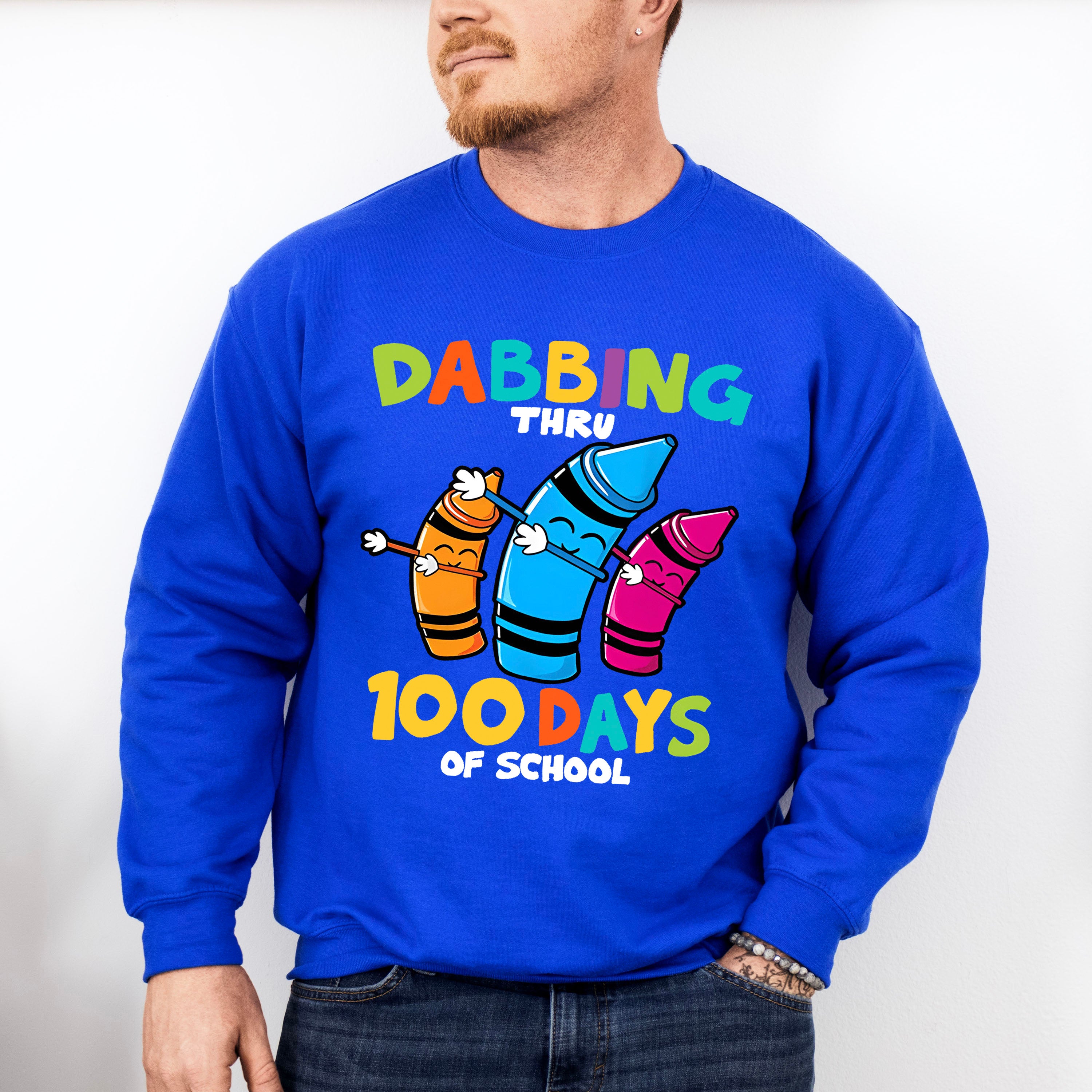 Dabbing Thru 100 Days Of School Theme T-shirt, Hoodie, Sweatshirt