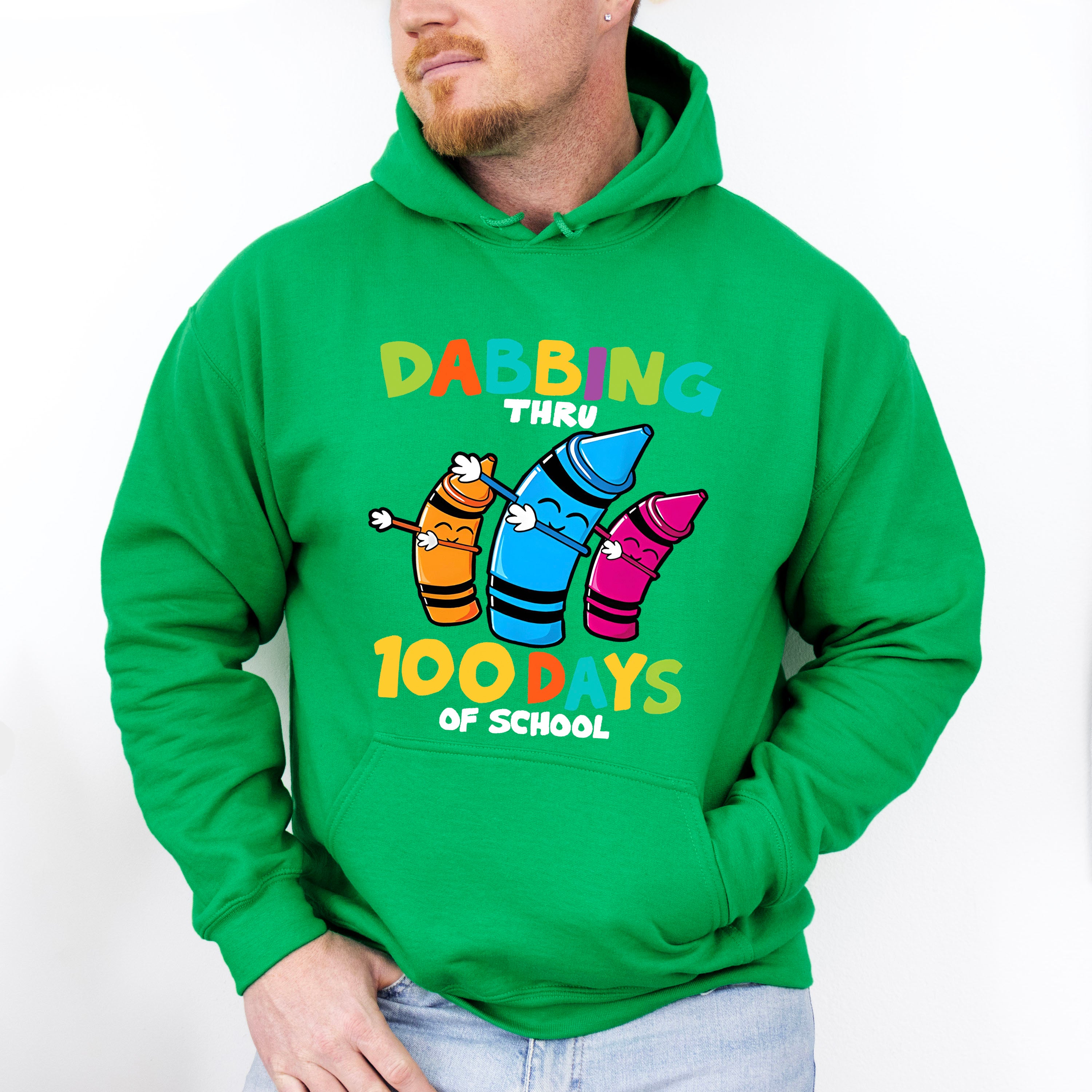 Dabbing Thru 100 Days Of School Theme T-shirt, Hoodie, Sweatshirt