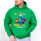 Dabbing Thru 100 Days Of School Theme T-shirt, Hoodie, Sweatshirt