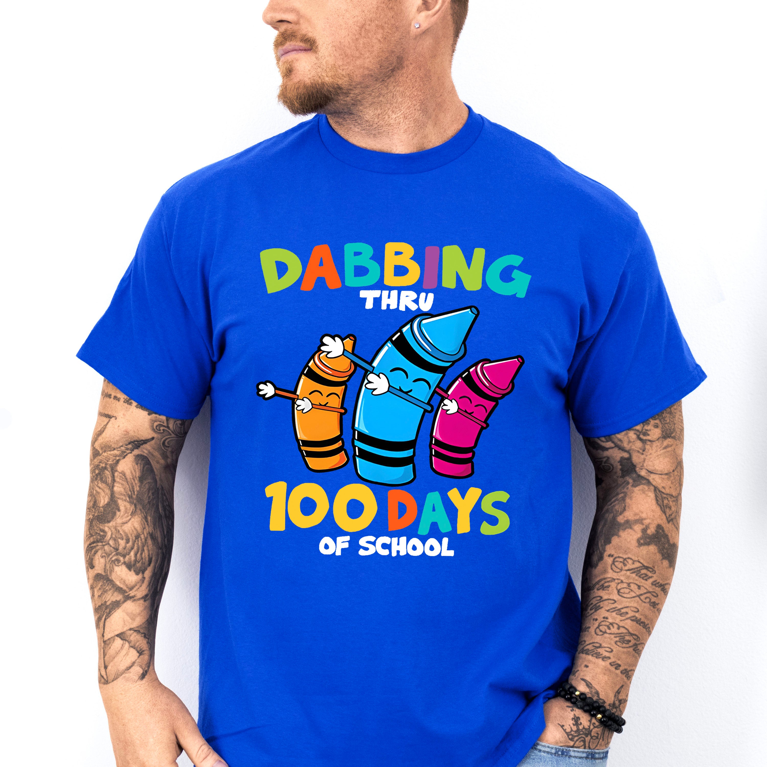 Dabbing Thru 100 Days Of School Theme T-shirt, Hoodie, Sweatshirt