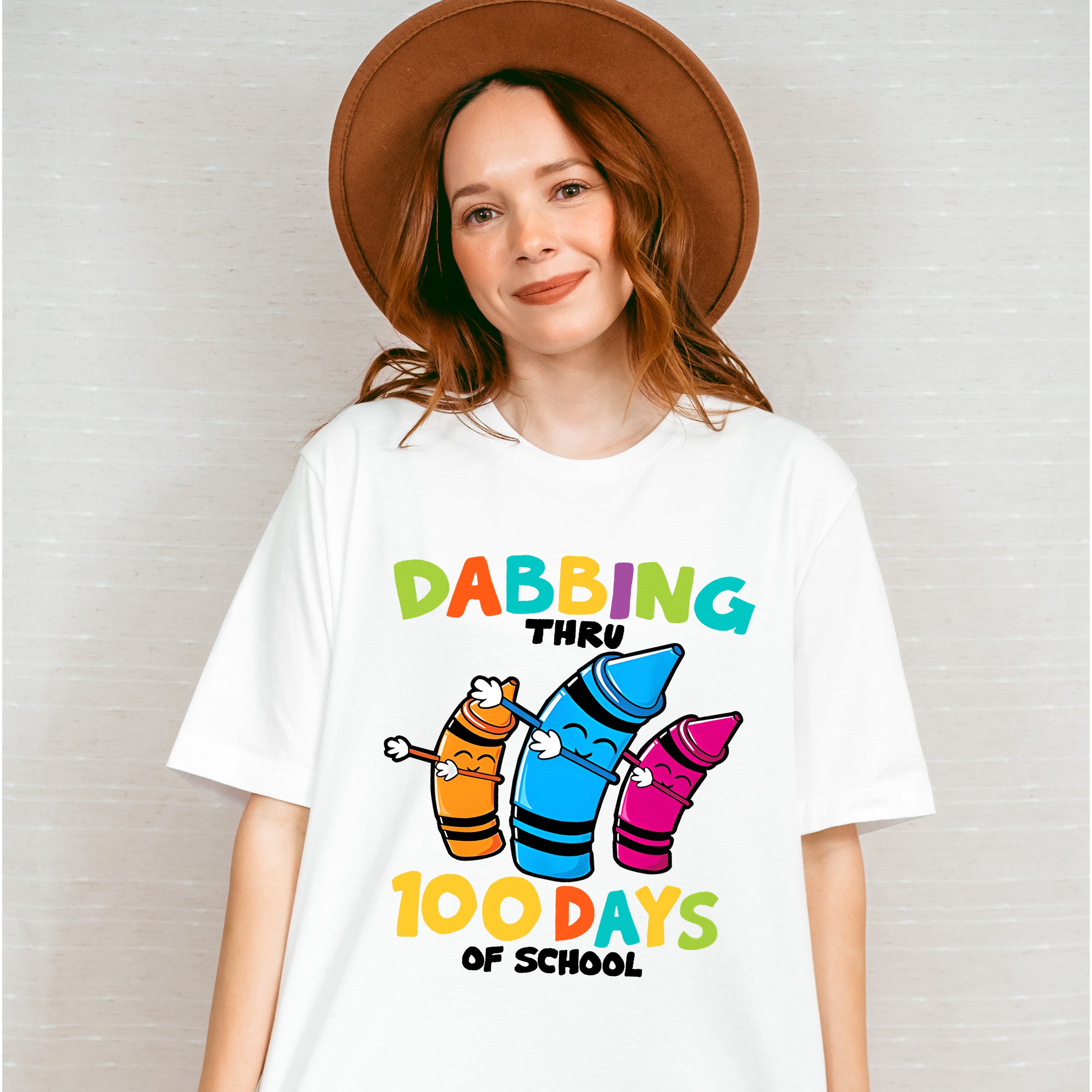 Dabbing Thru 100 Days Of School Theme T-shirt, Hoodie, Sweatshirt