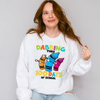 Dabbing Thru 100 Days Of School Theme T-shirt, Hoodie, Sweatshirt