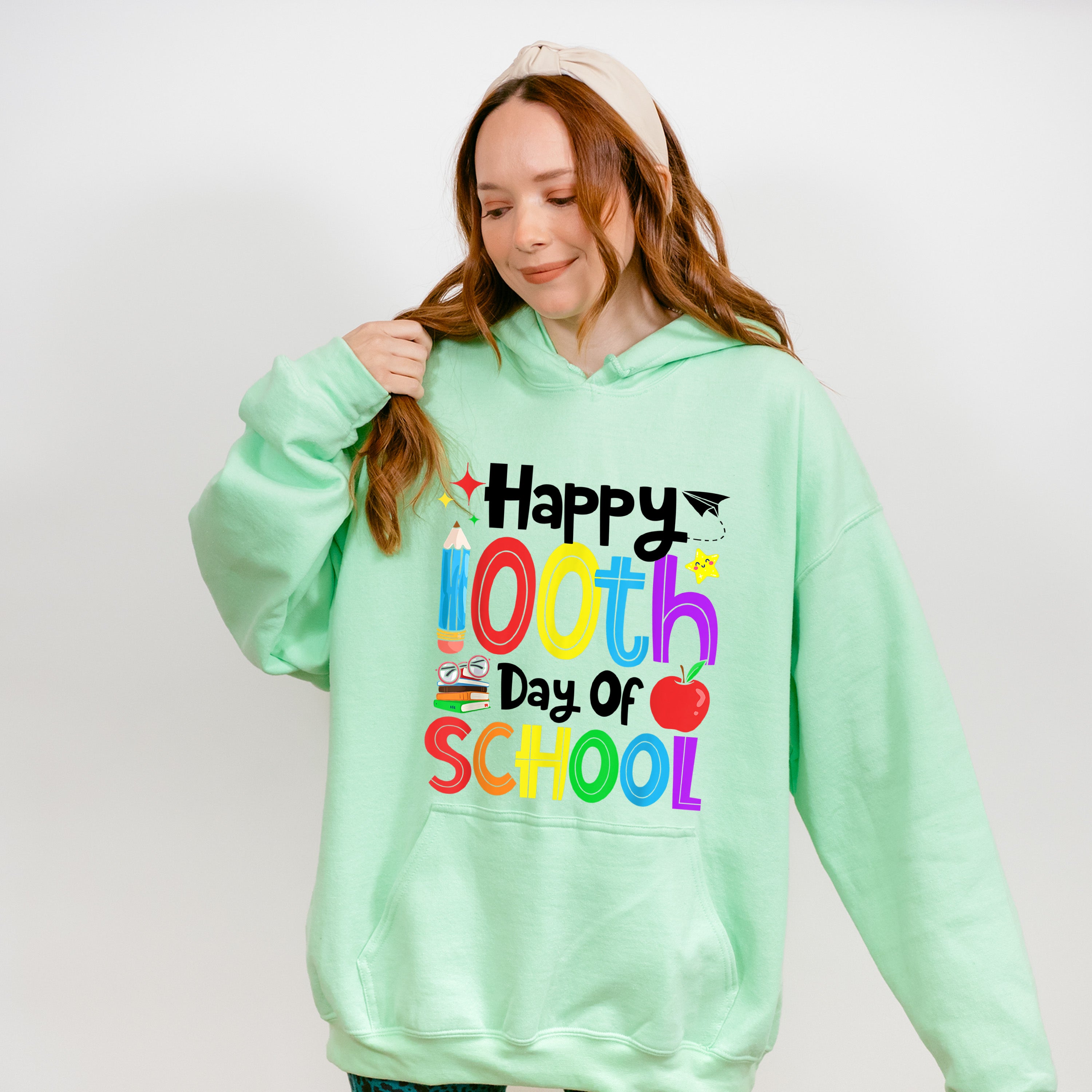 Happy 100 Days of School Theme T-shirt, Hoodie, Sweatshirt