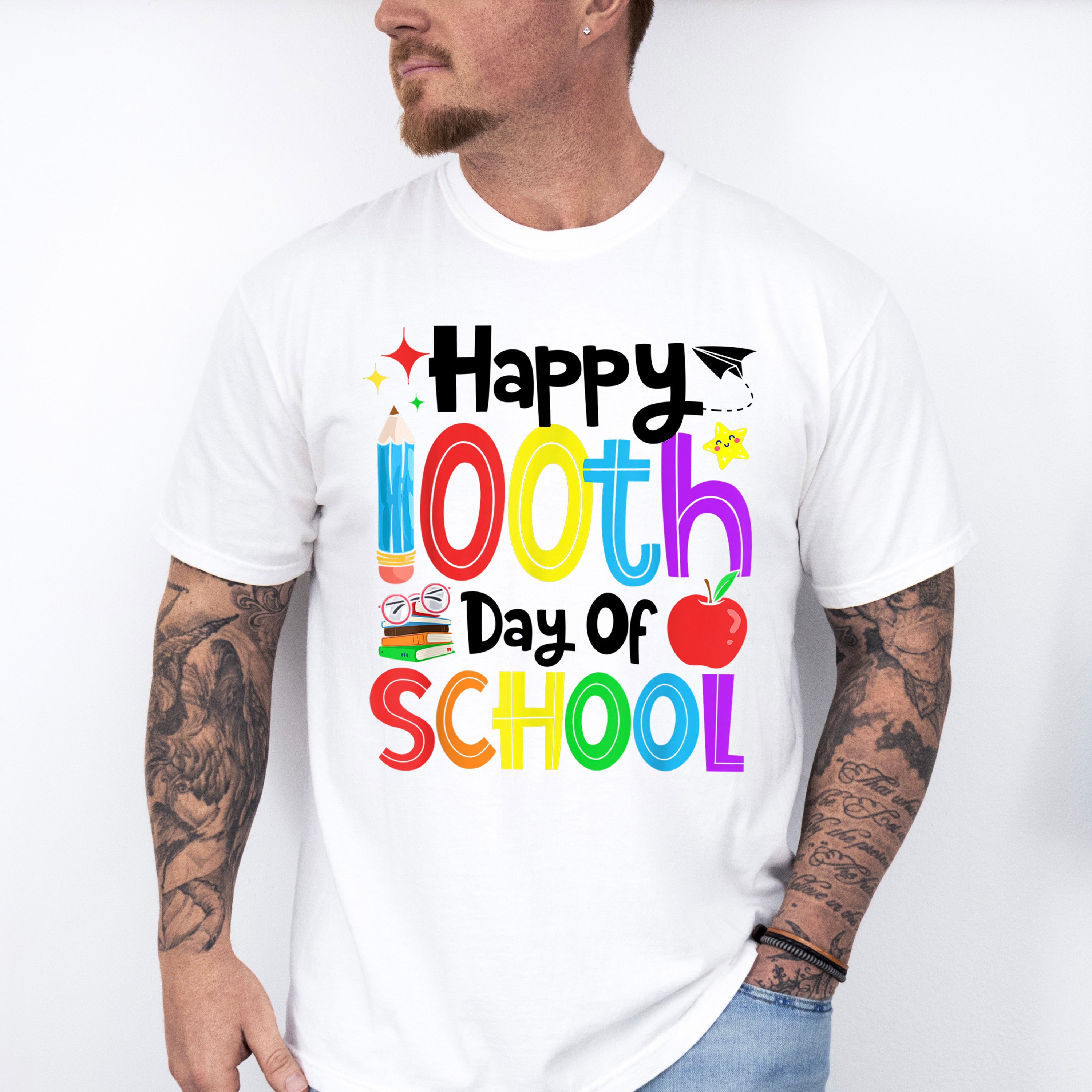 Happy 100 Days of School Theme T-shirt, Hoodie, Sweatshirt